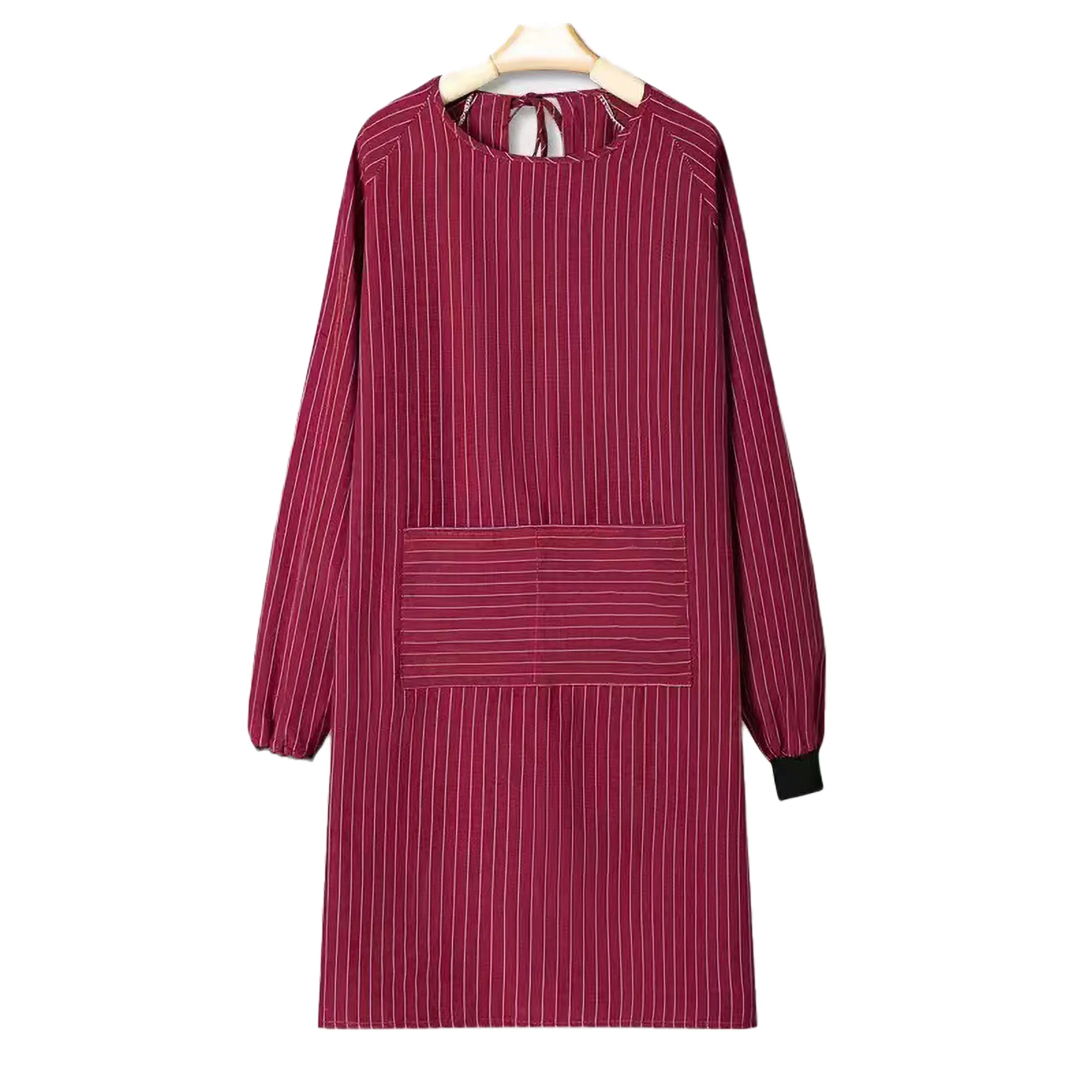 Long Sleeve Breathable Apron All-Size Fit Tool Pocket 3