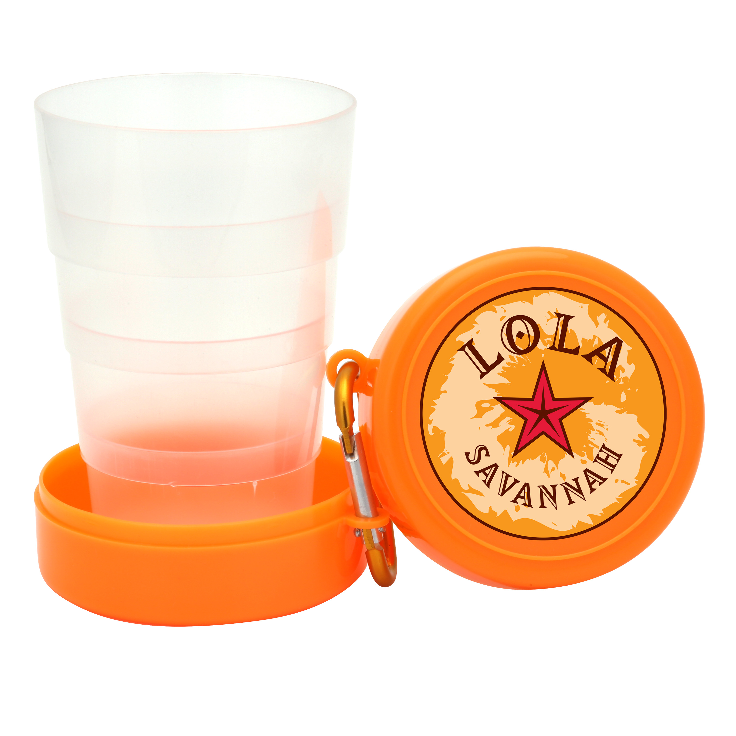 6 Oz. Pop-Up Collapsible Cup w/Carabiner 17
