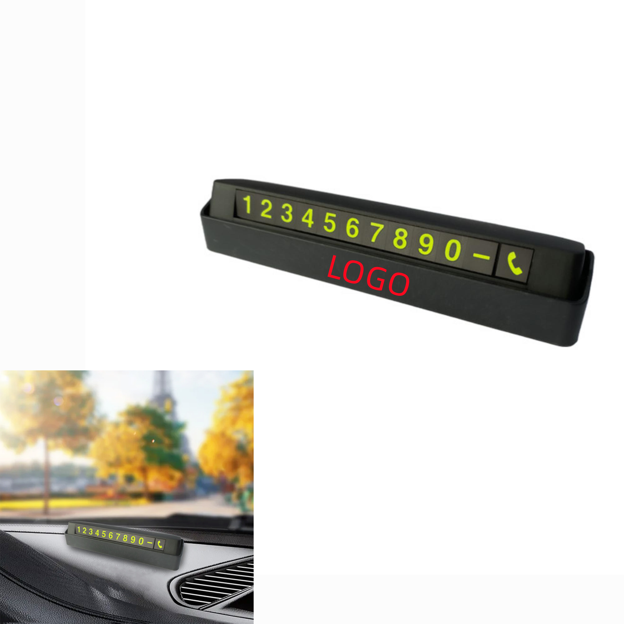 Car Temporary Parking Number Plate 2