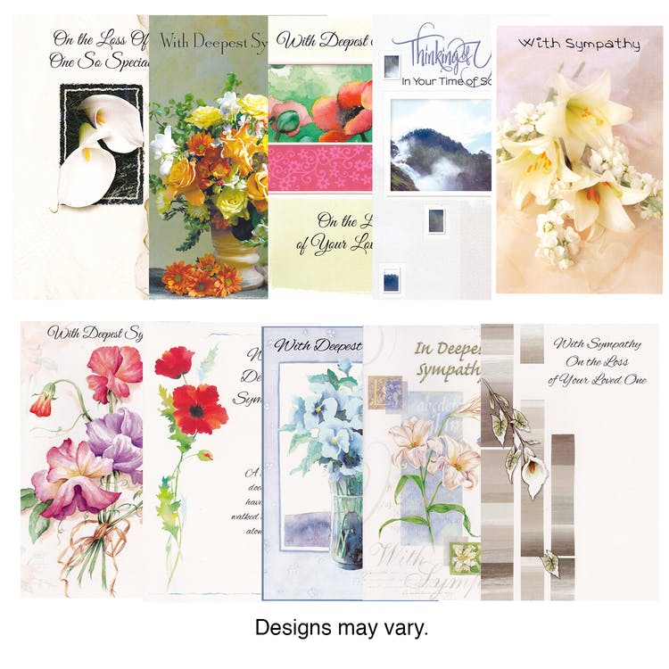 Sympathy Cards - Assorted 5"x7.5" 1