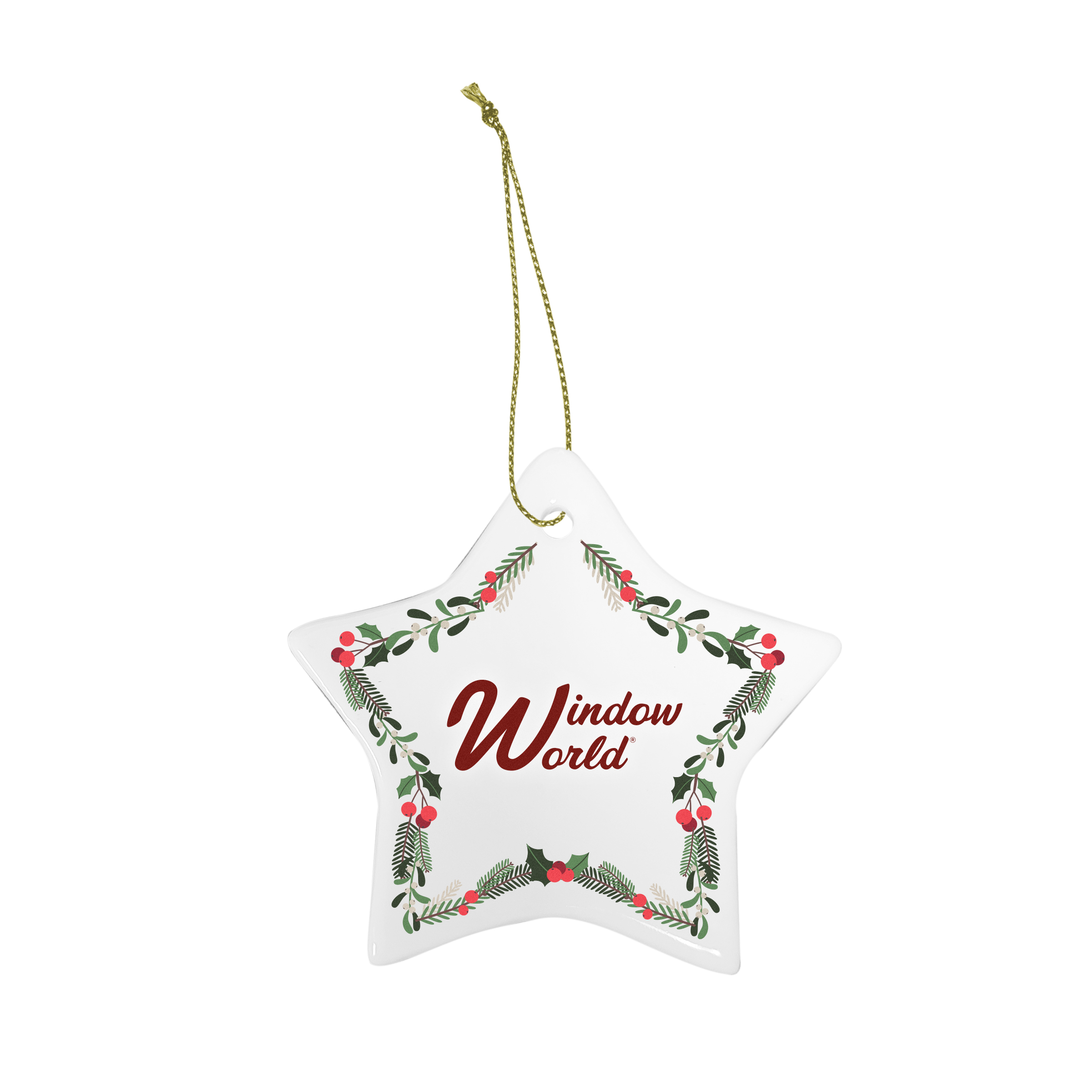 Star Ceramic Holiday Ornament 7