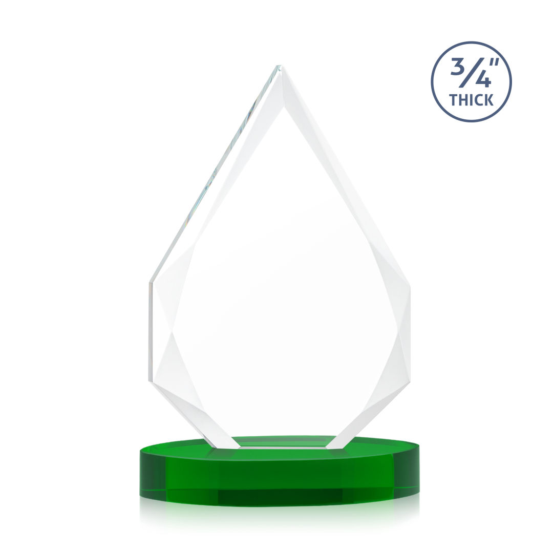 Hawthorne VividPrint™ Award on Alberton Base - Green 5