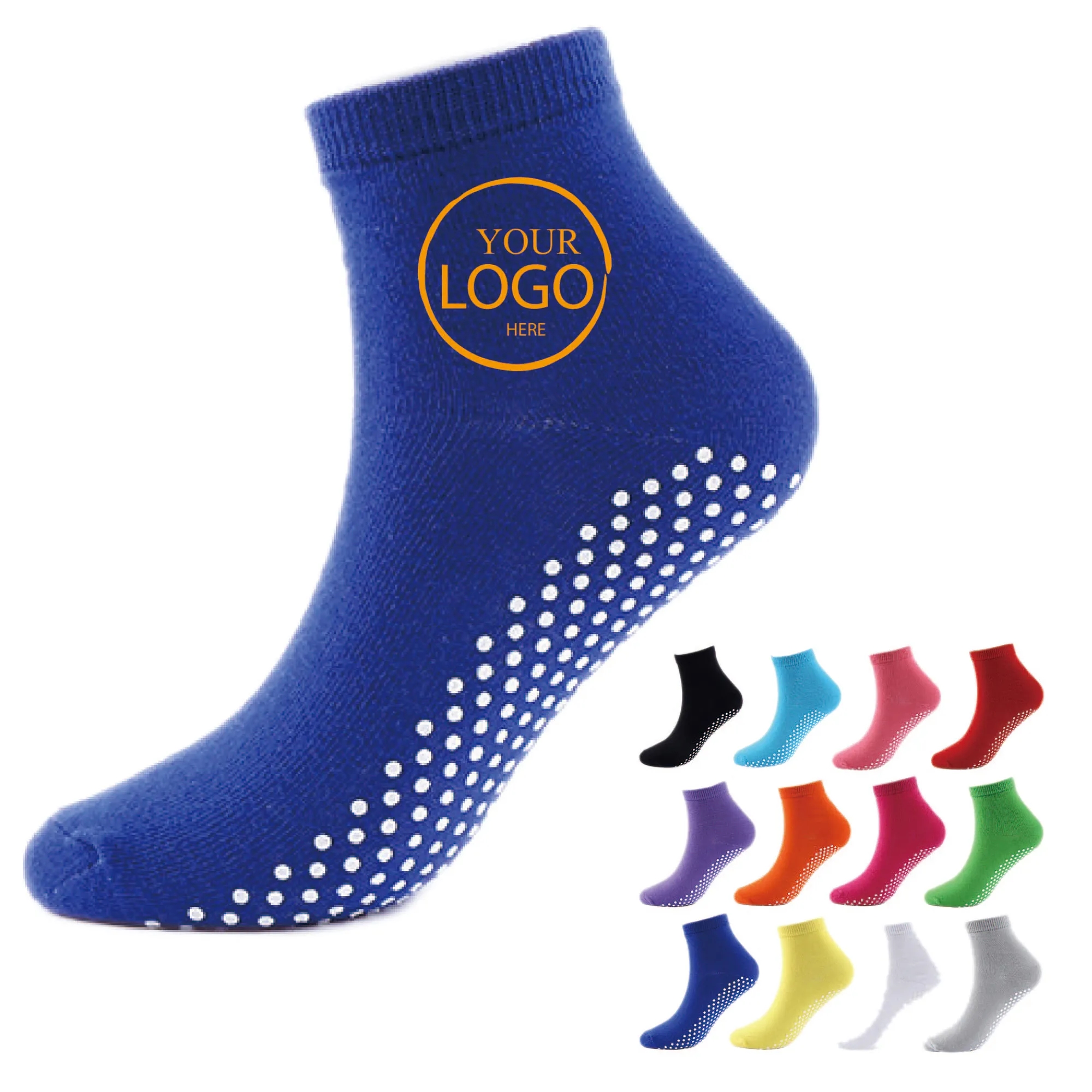 Custom Printed Non Slip Pilate Grip Socks 3