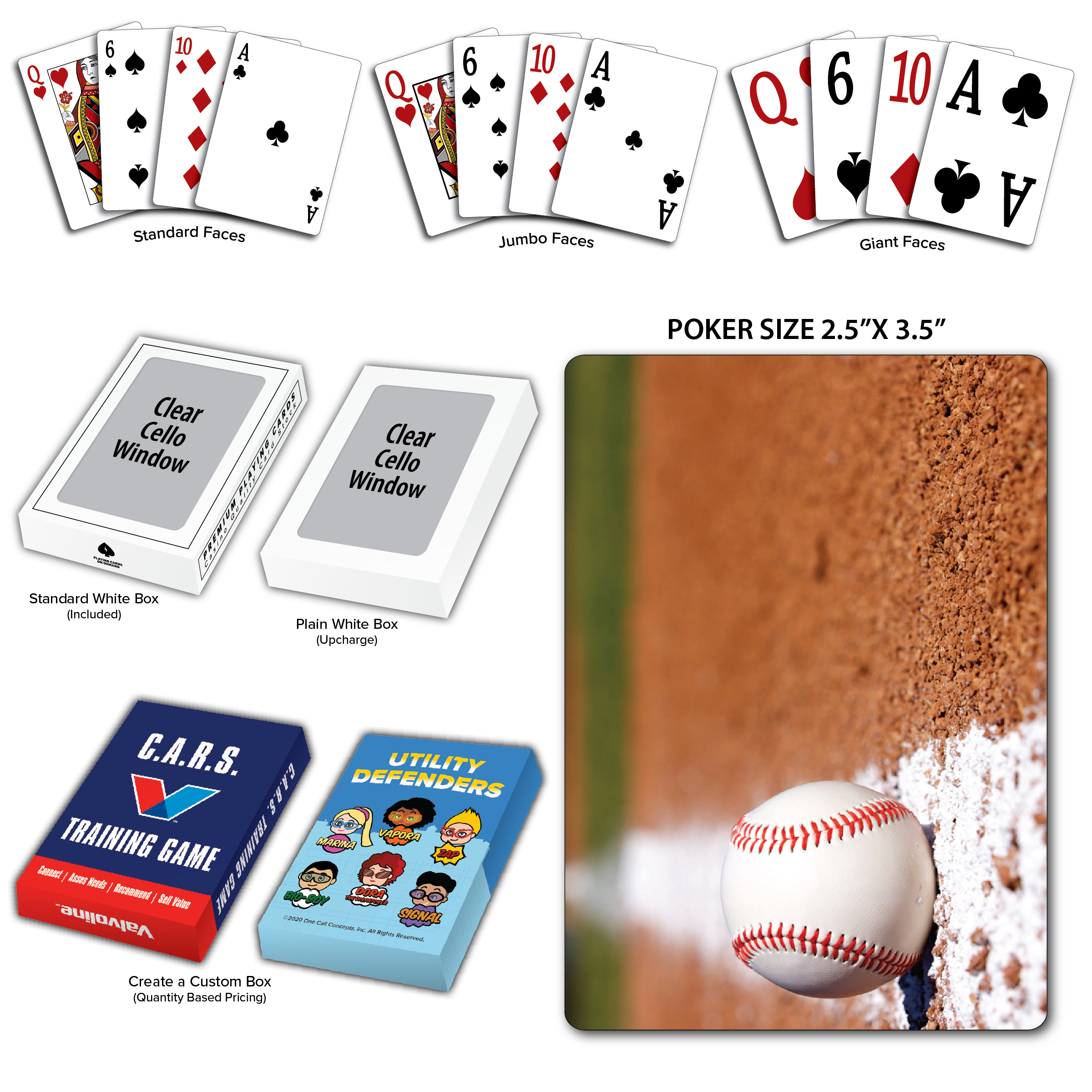 Baseball Theme Poker Size Playing Cards 4