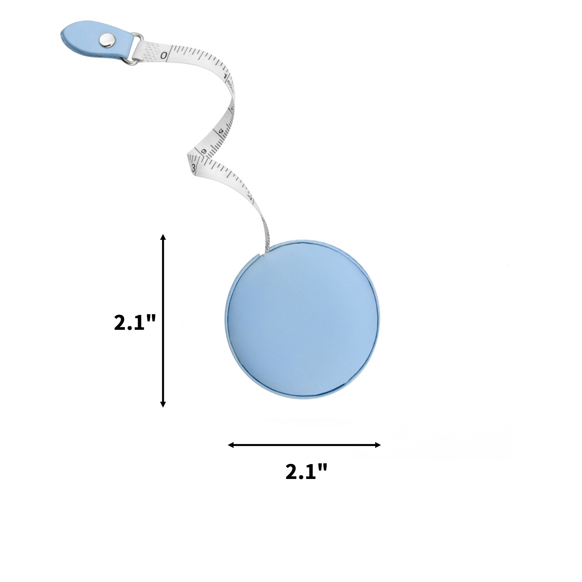 Polyurethane Leather Measuring Tape 2.1" Diameter 60" 150 Centimeter 2