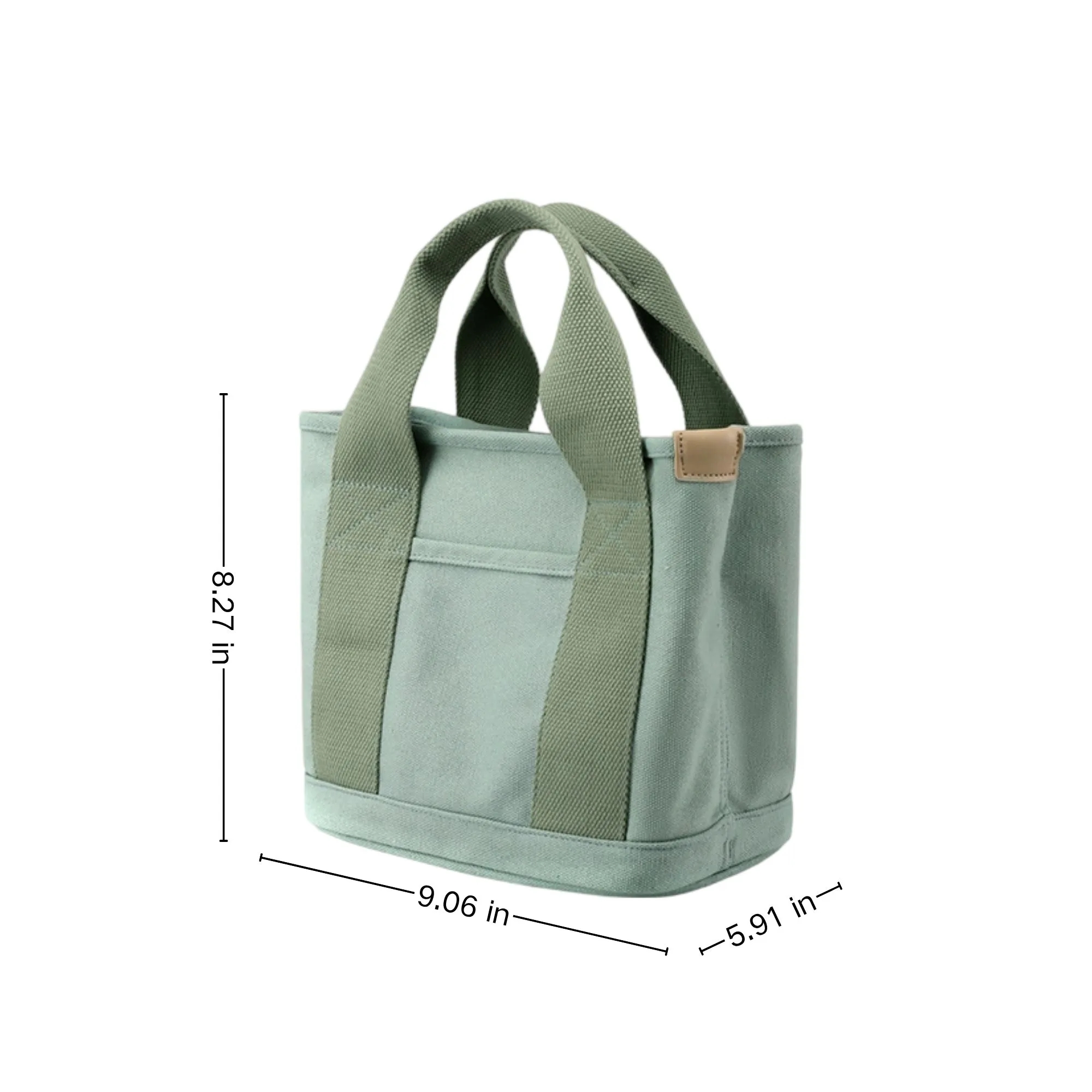 Multi Pocket Canvas Tote Bag, custom tote bag with logo imprint 2