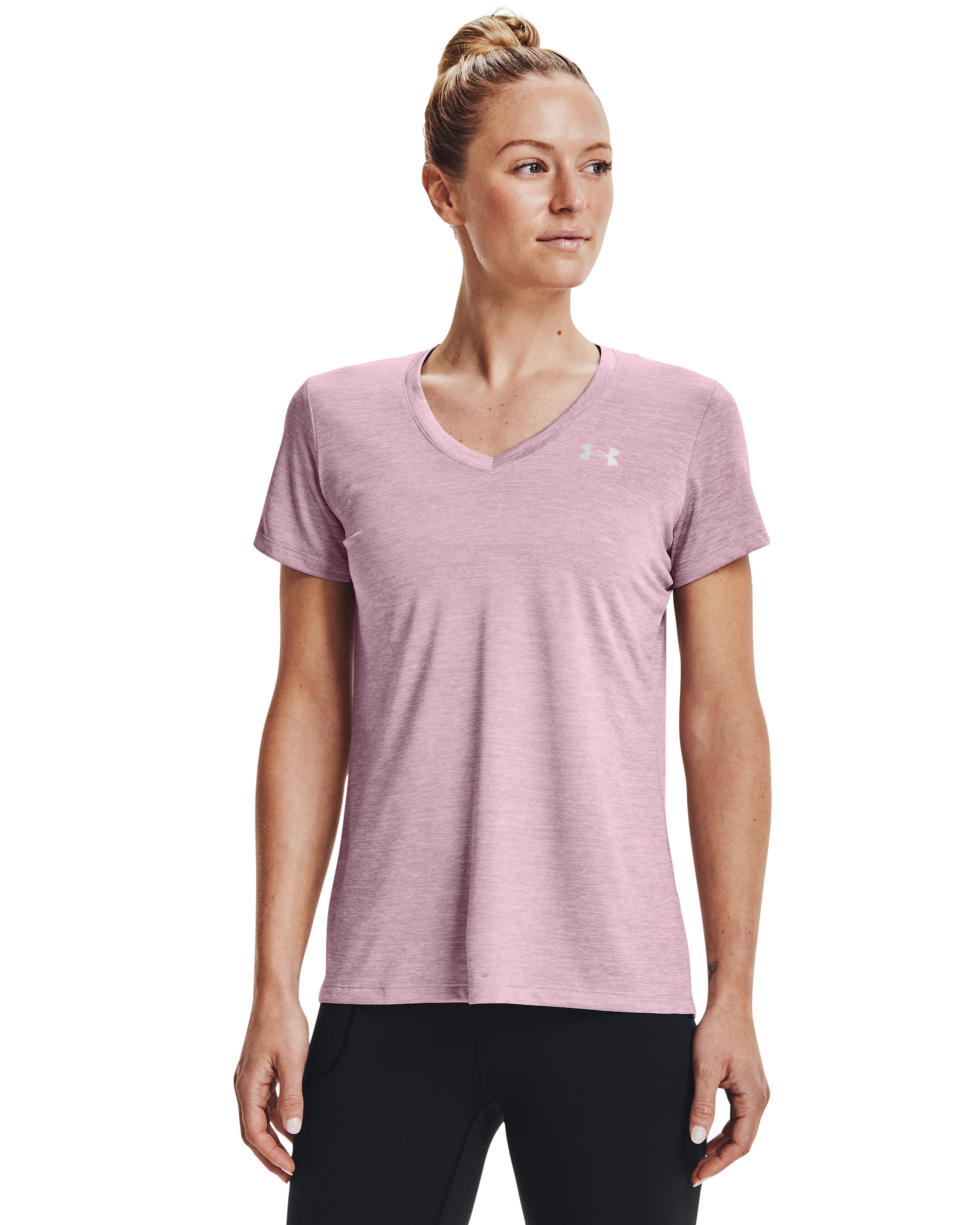 UA Tech Twist Women's V-Neck Short Sleeve 15