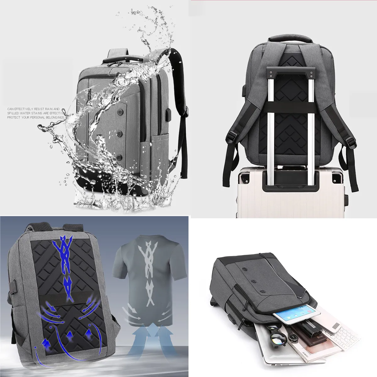 Business Travel Laptop Casual Backpack All-Over Printing 2