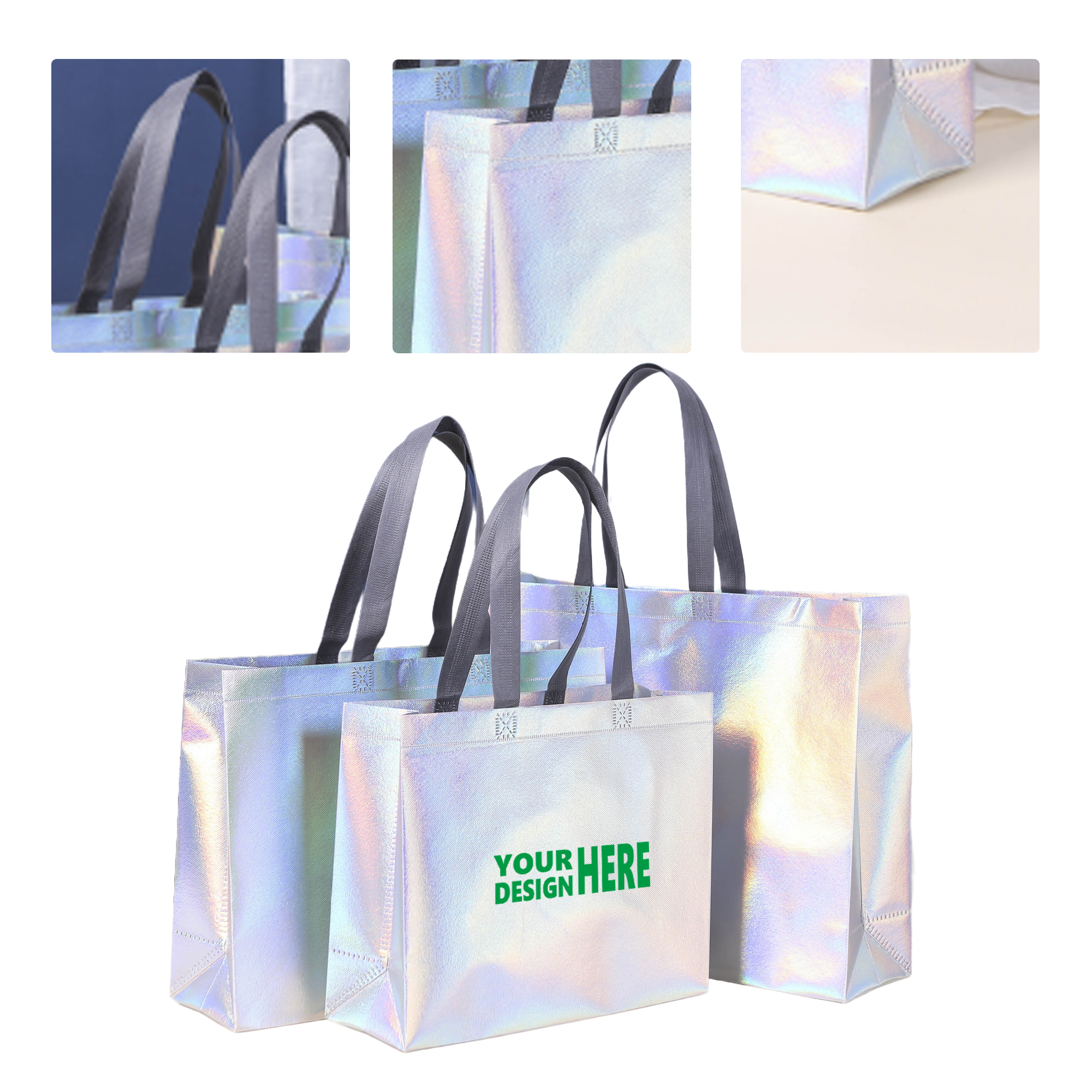 MOQ 50 Custom Non-Woven Fabric Tote Bag for Clothing Retail 2