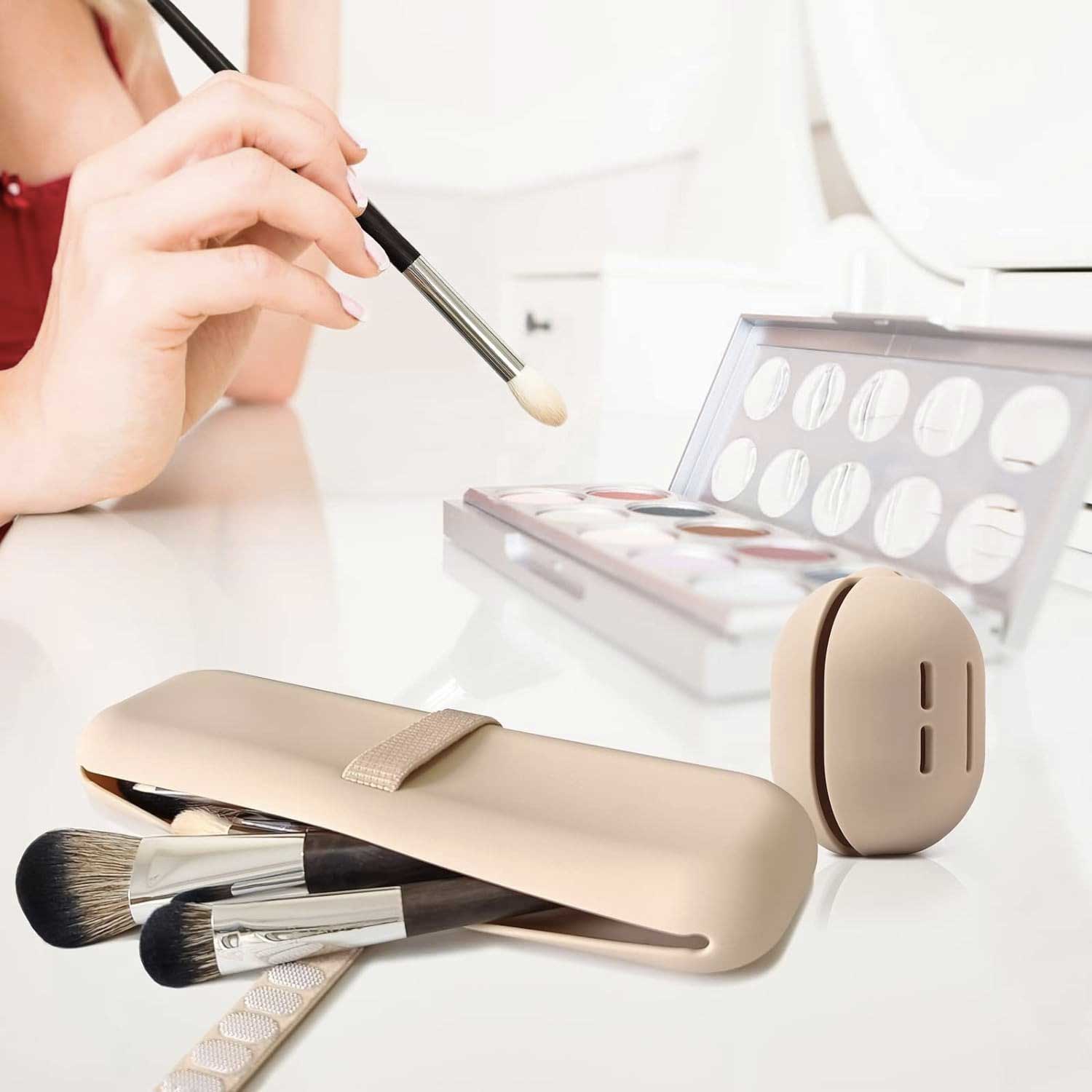Makeup Brush & Sponge Holder Set Organizer 4
