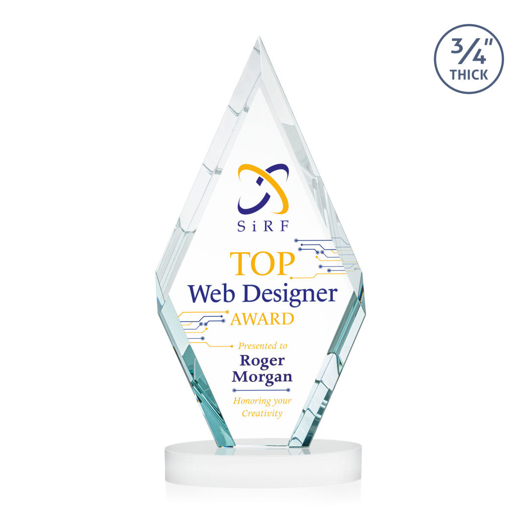 Richmond VividPrint™ Award on Alberton Base - White 7