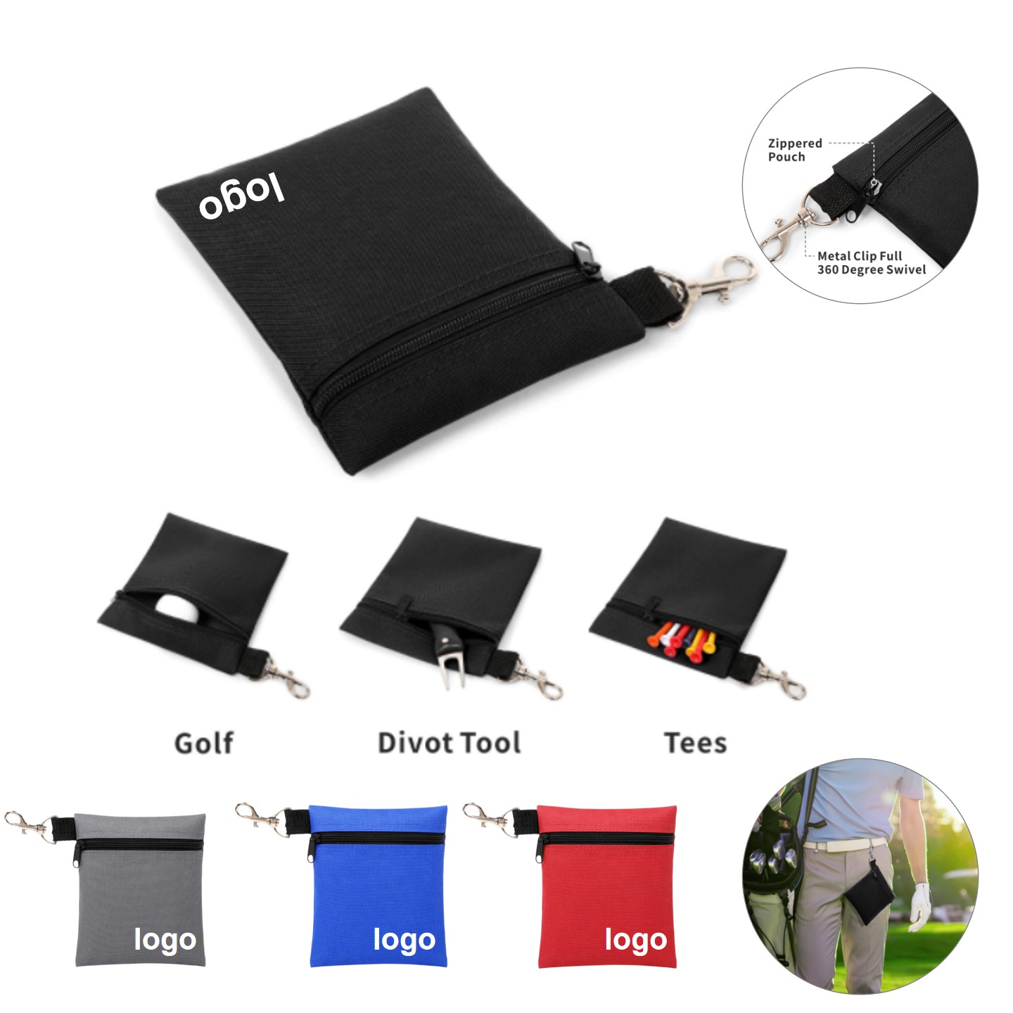 Golf Tee Pouch 3