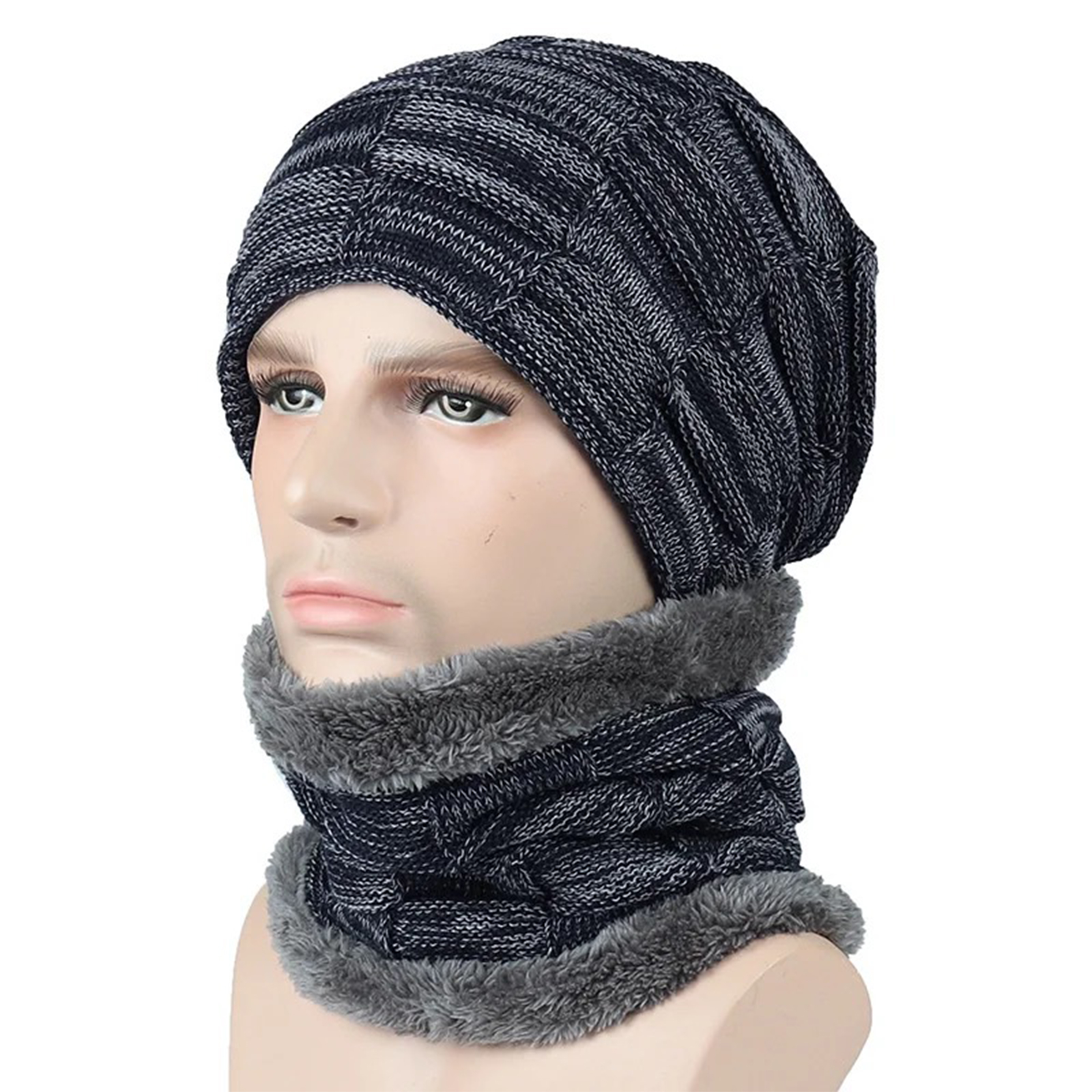 Winter Warmth Set: Knit Hat, Scarf & Gloves 3