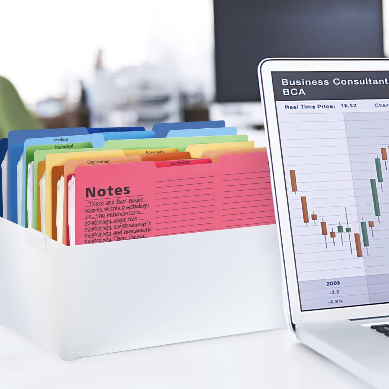 16-Pack Notes Tabbed Lined File Folders 3