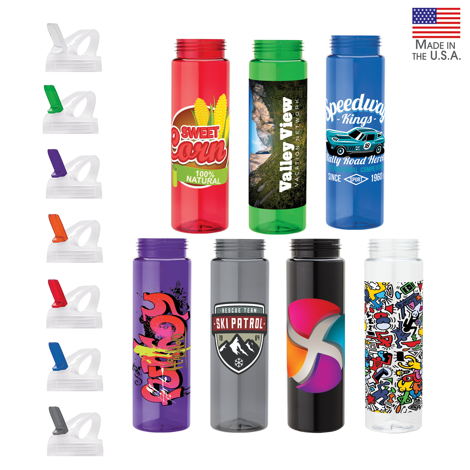 Newport 25 oz. PET Bottle with Flip Spout 11