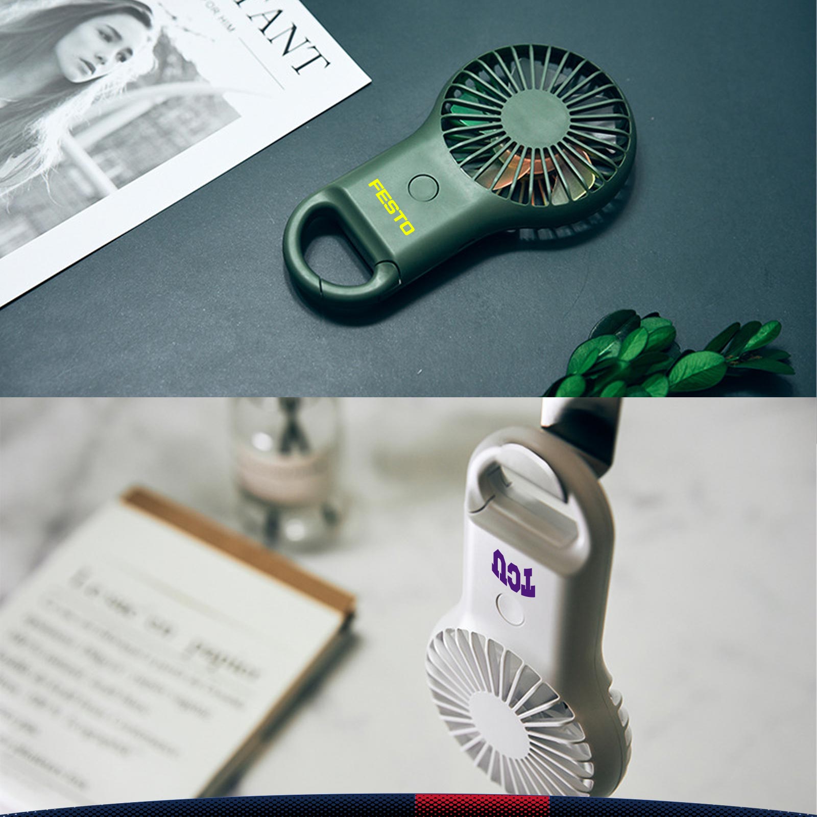 Auren Carabiner Rechargeable Handheld Fan 4