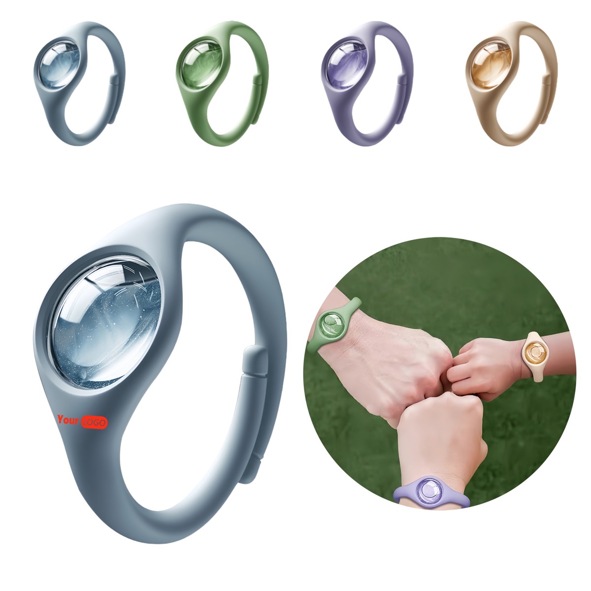 Silicone Breathable Mosquito Repellent Wristband 4
