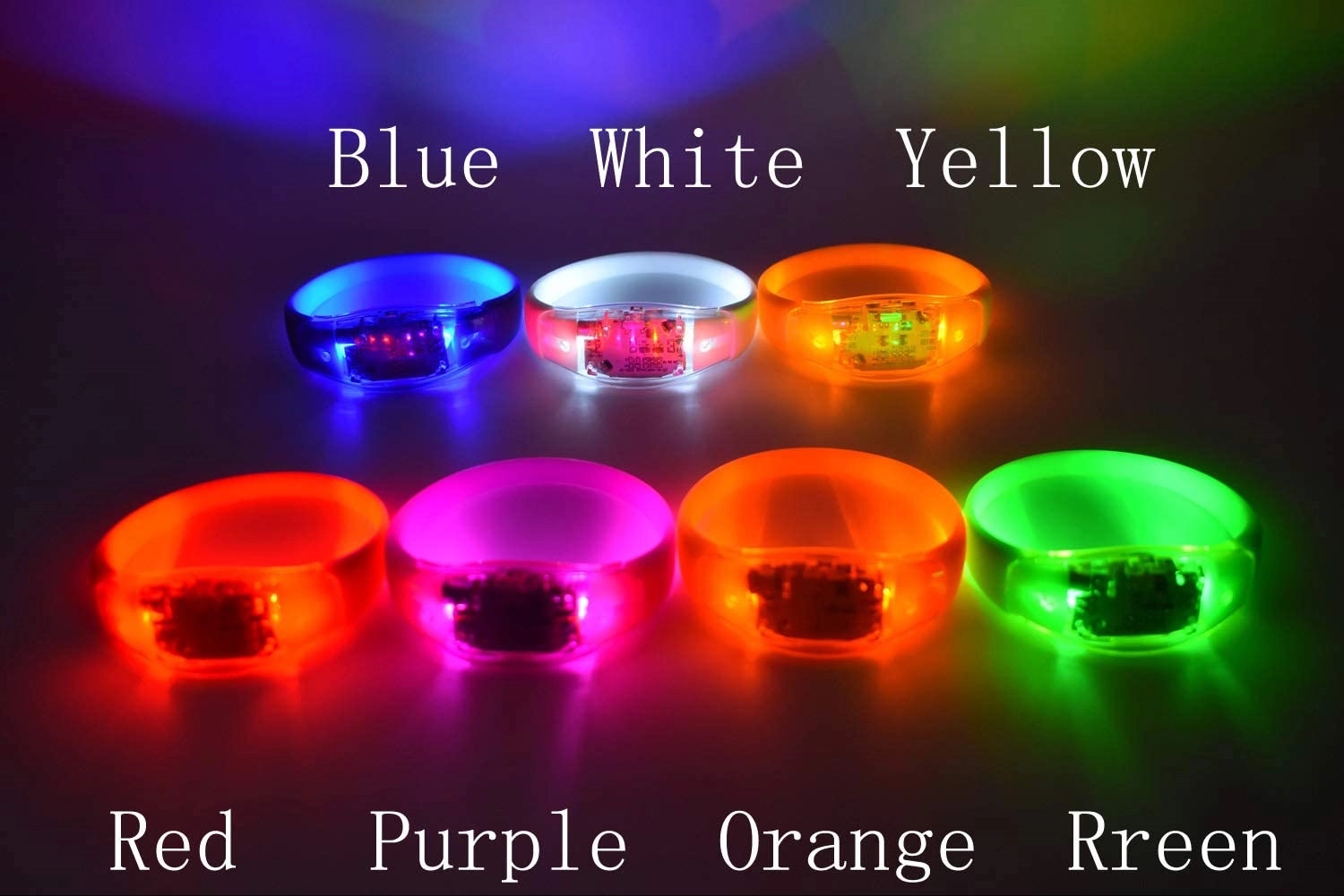Voice Activated Sound Control LED Bracelets 2