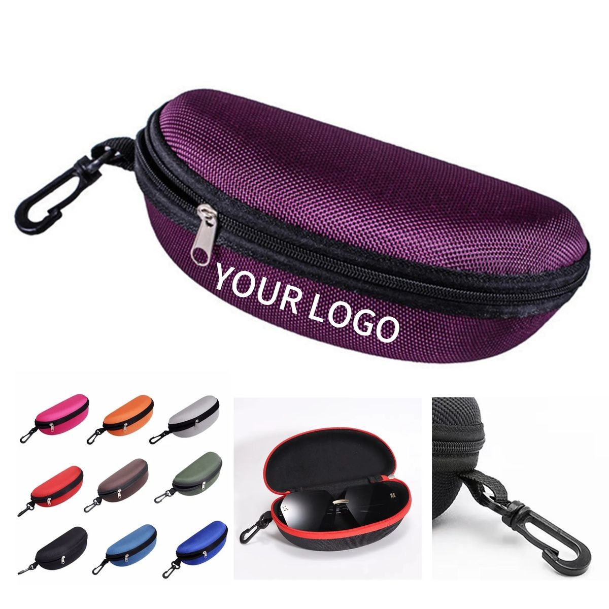 Zipper Eyewear Case with Logo Printing 8