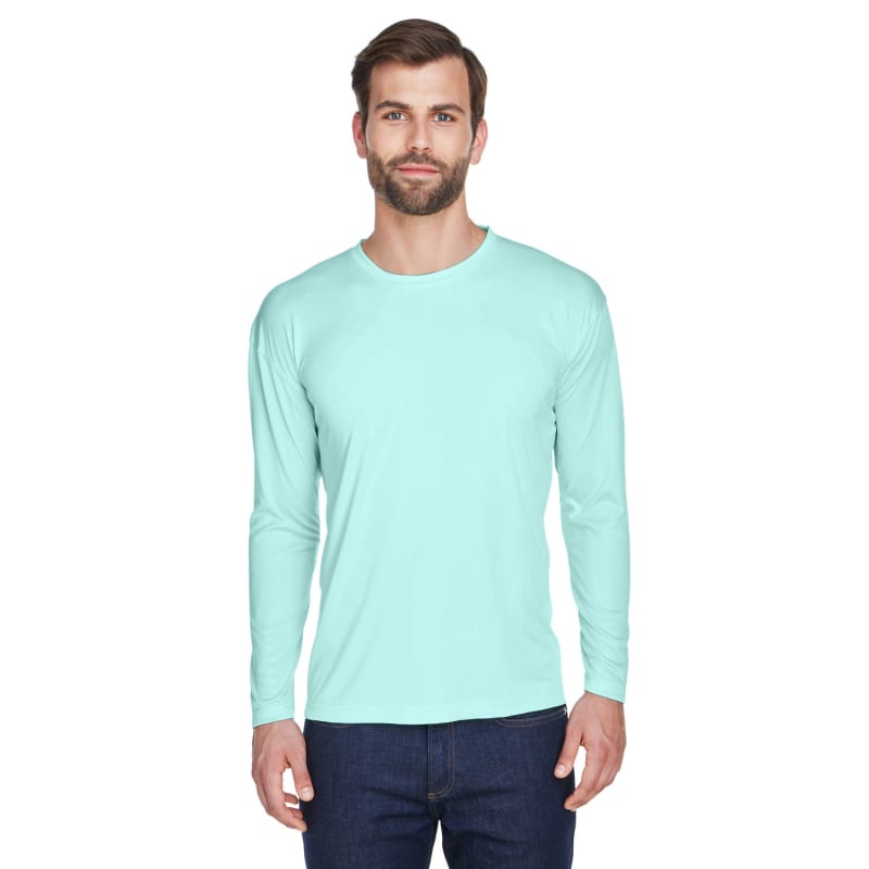 UltraClub Adult Cool & Dry Sport Long-Sleeve Performance Interlock T-Shirt 83
