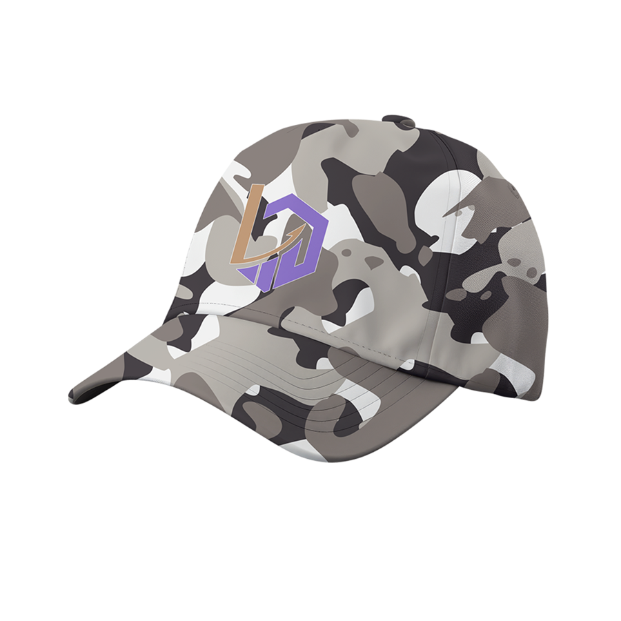 Premium Stock Cotton 6-Panel Structured Camo Cap w/ Metal