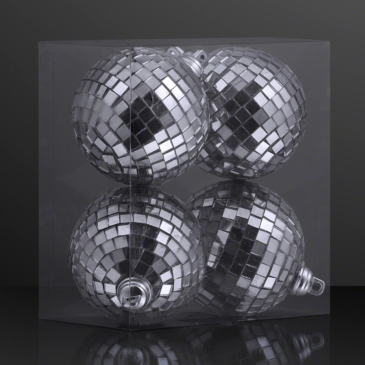 2.4" Mirror Ball Ornaments - 4-Pack 7