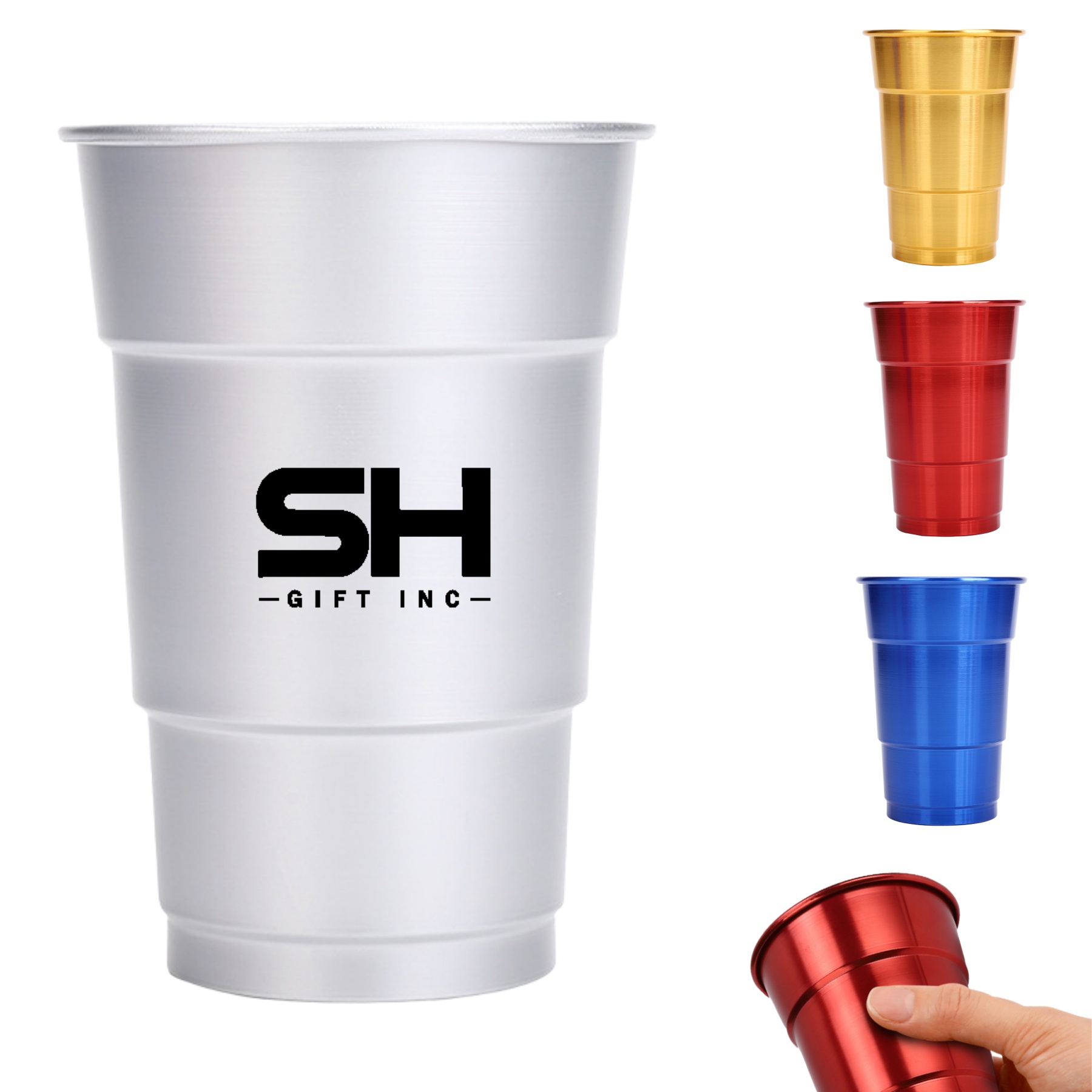 16 oz Recyclable Aluminum Pint Cup 1