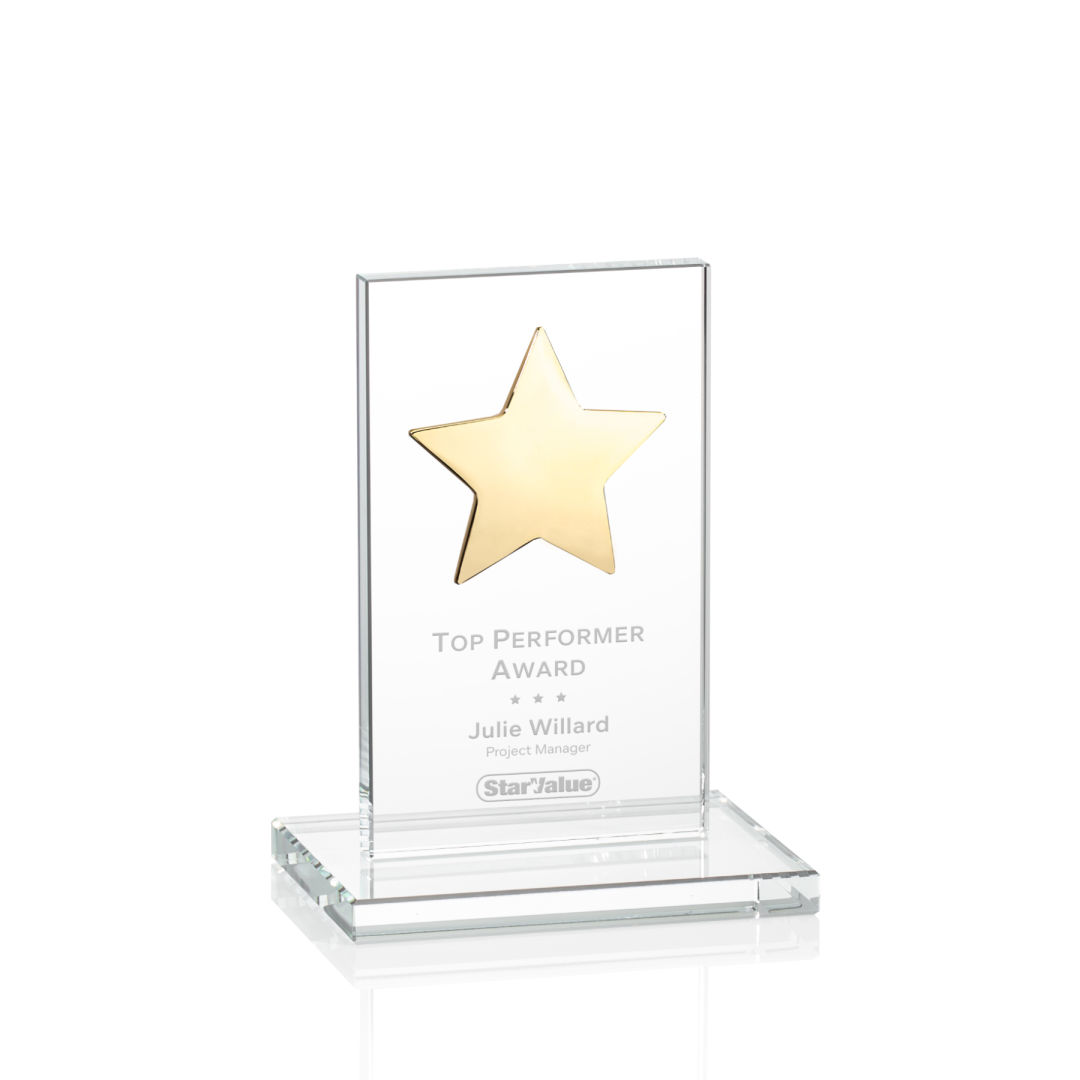 Dallas Star Award - Clear/Gold 7