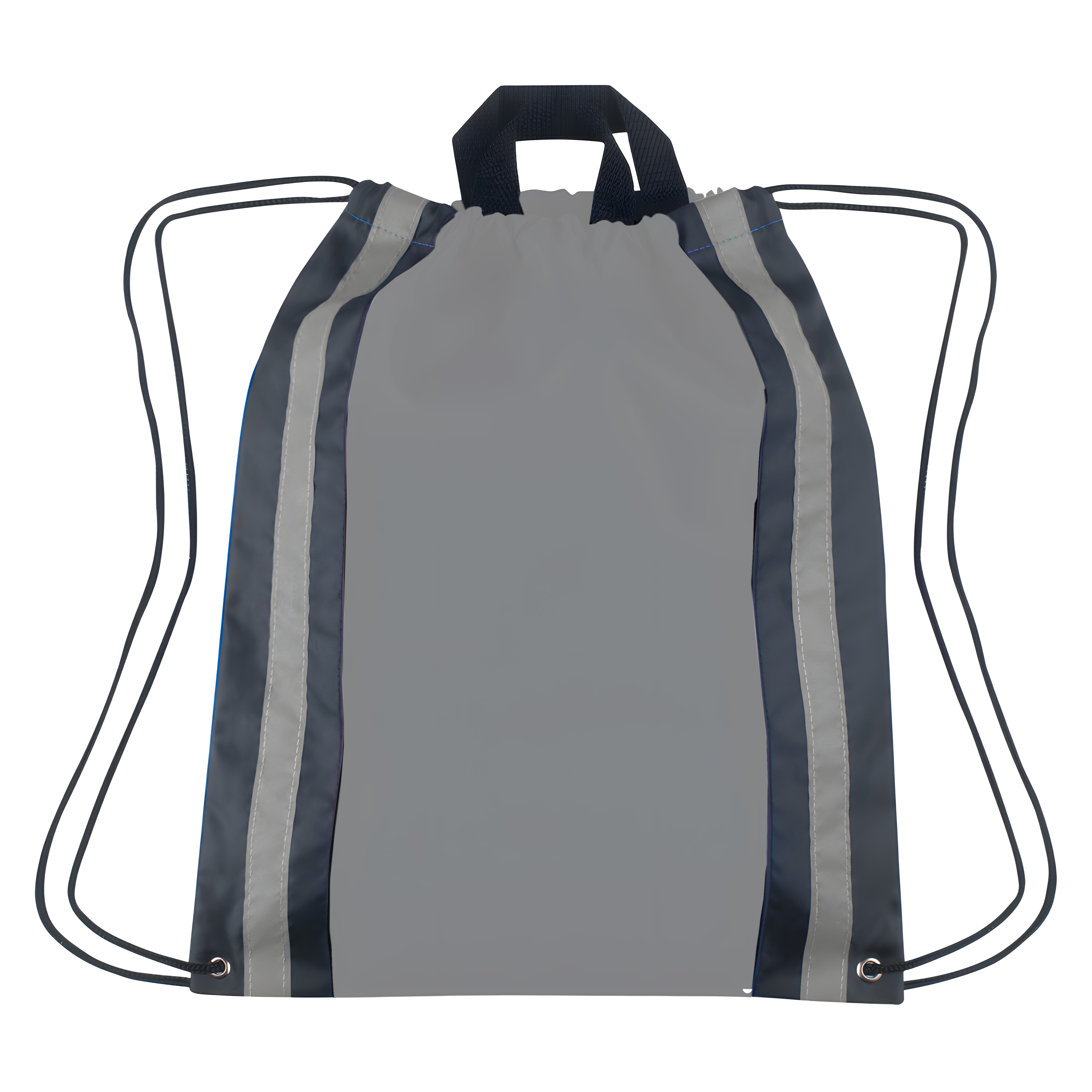Vertical Reflective Drawstring Backpack Tote 5