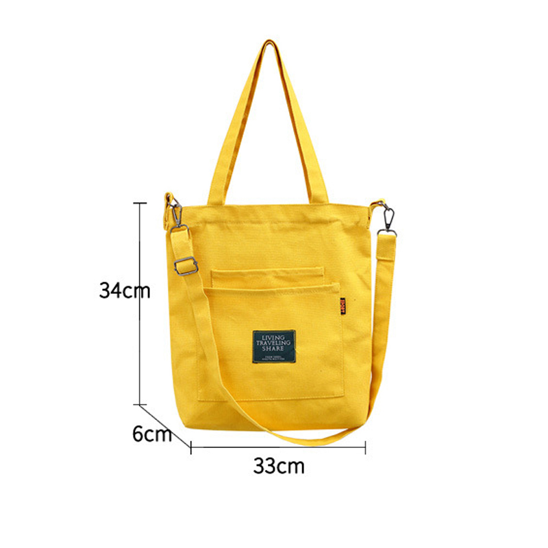 12OZ Polyester Cotton Canvas Crossbody Shoulder Bag 2