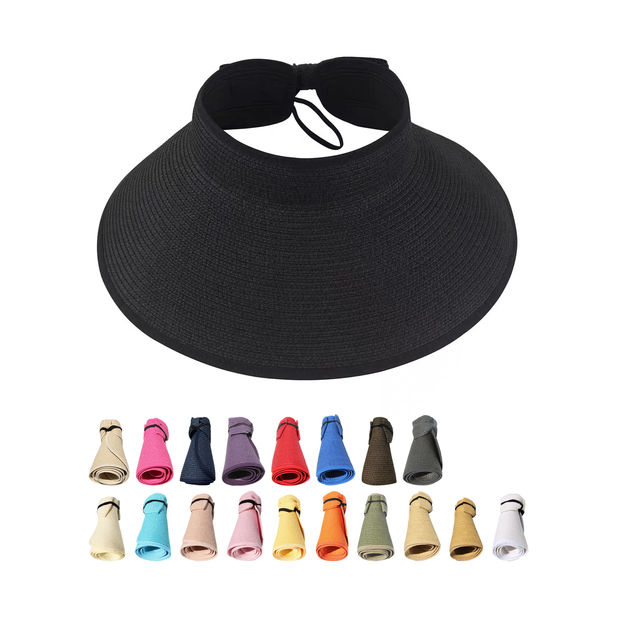 Foldable Straw Visor for Sun Protection and Travel 22
