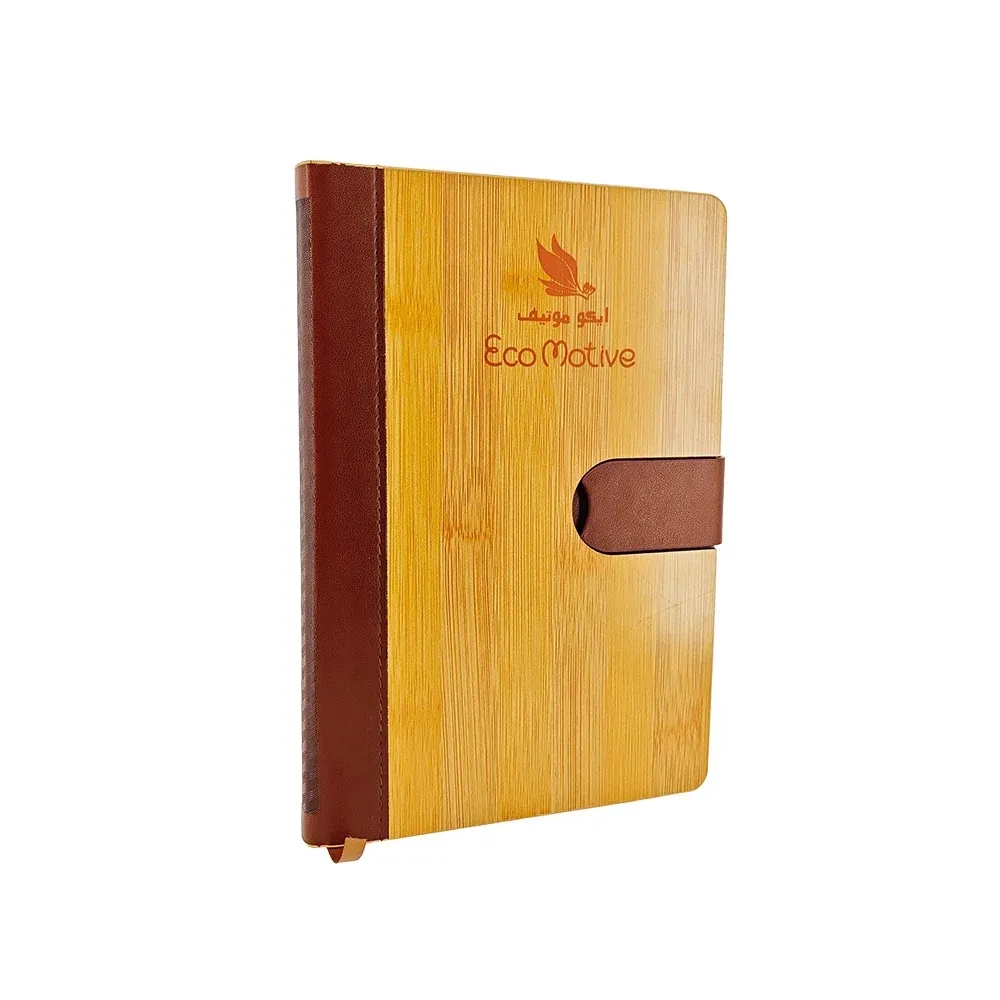 Bamboo Notebook Pen Bottle USB Gift Set 2