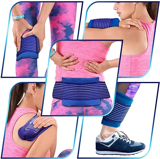 Ice Pack (3Piece Set) Reusable Hot and Cold Therapy Gel Wrap 1