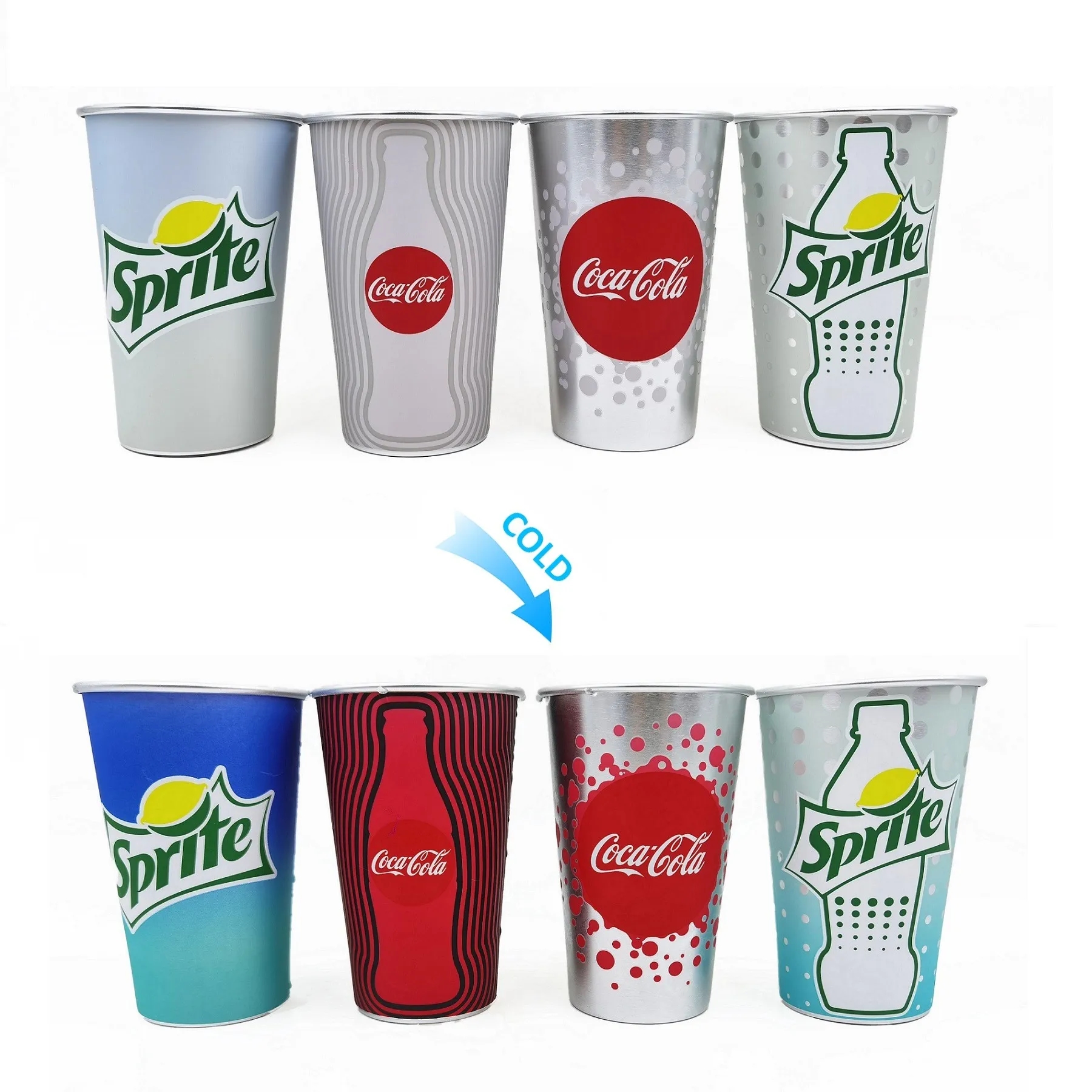 15Oz Cold Color Changing Cup Food Grade Aluminum Tumbler 3