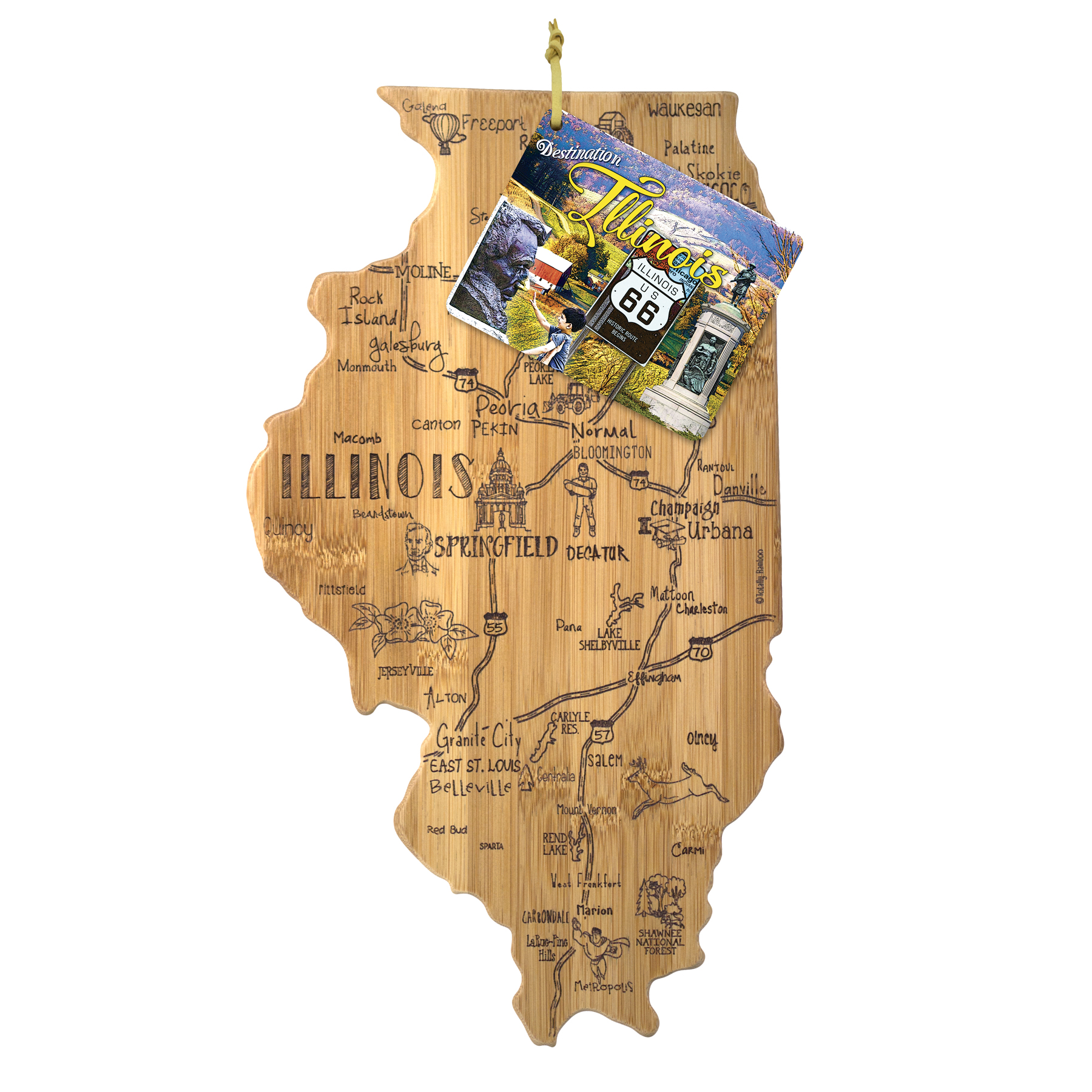 Destination Illinois Cutting & Serving Board 1