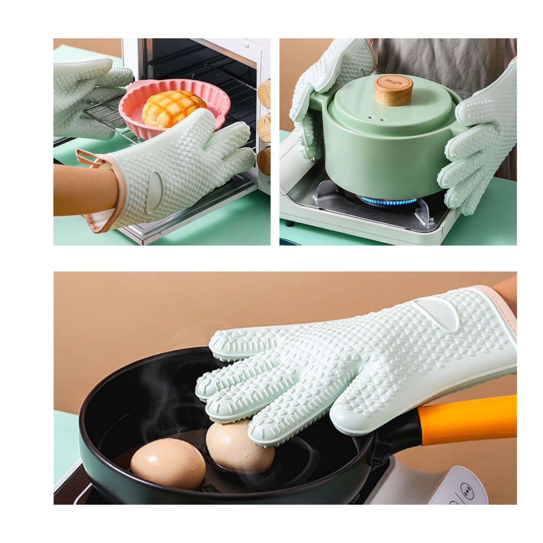 Heat Resistant Silicone Gloves 8