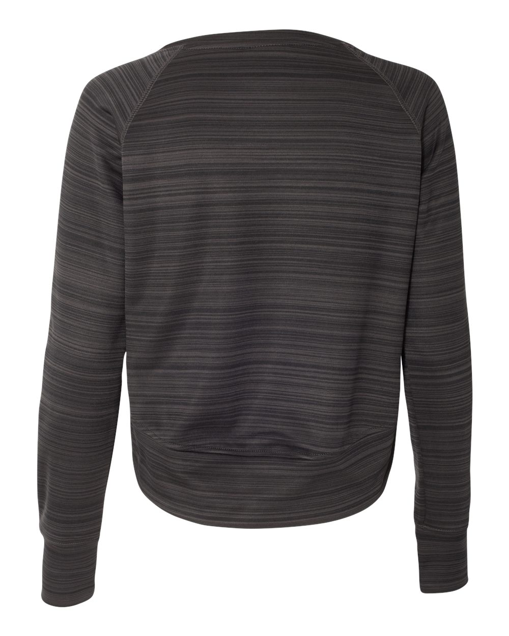 Women's Odyssey Striped Performance Fleece Hi-Low Crewneck Sweatshirt - 8663 17