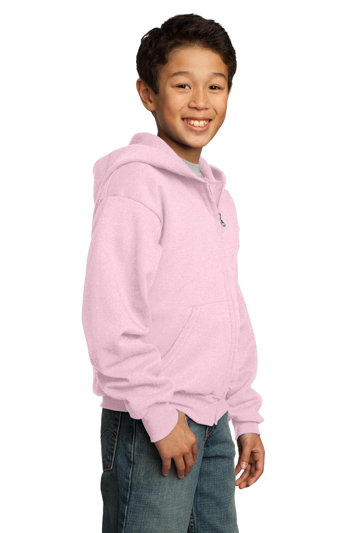 Port & Company® Youth Core Fleece Full-Zip Hooded Sweatshirt 34