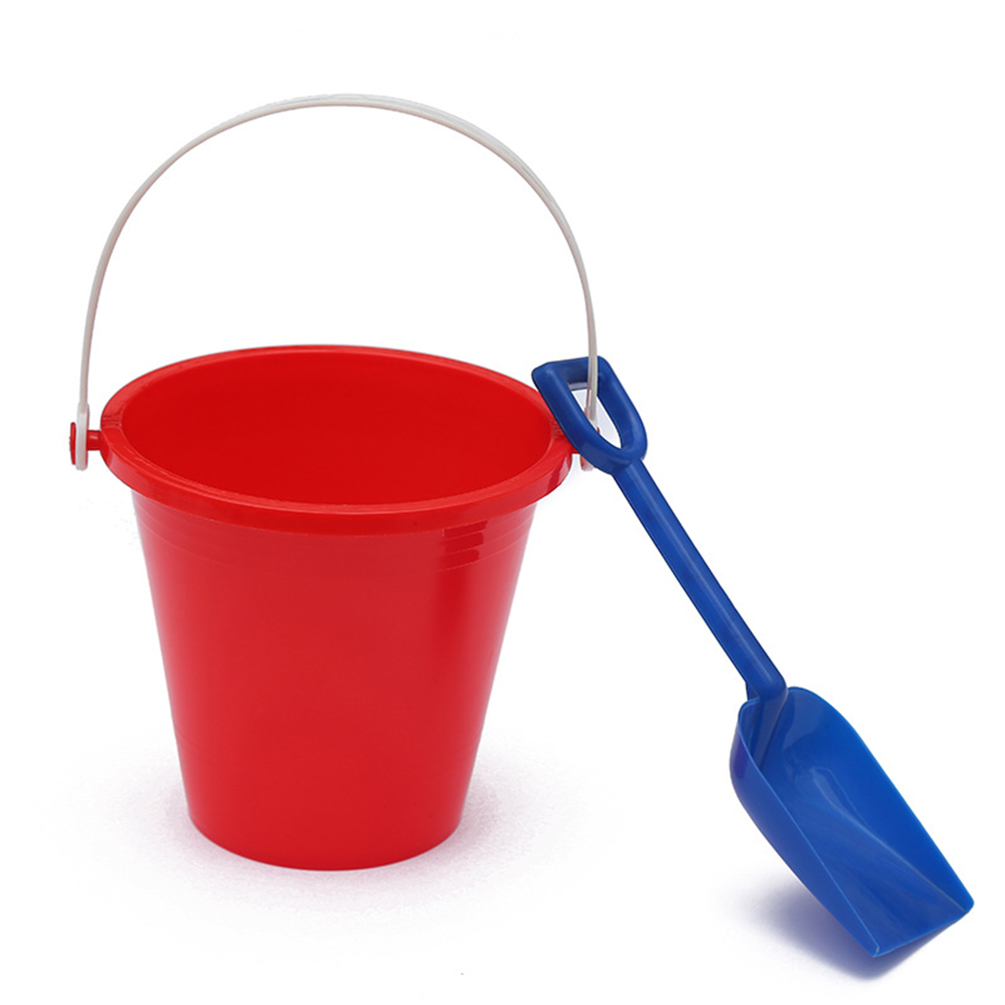 Nine Inch Sand Bucket With Shovel Set For Beach Play 9" x 9" 4