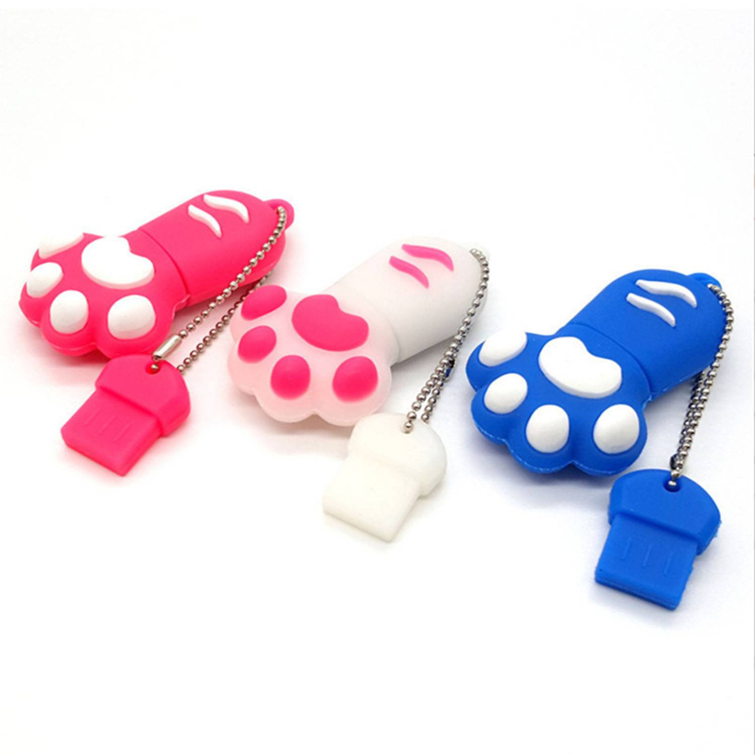 Cartoon Cat Claw Shell USB Flash Disk 128G 5