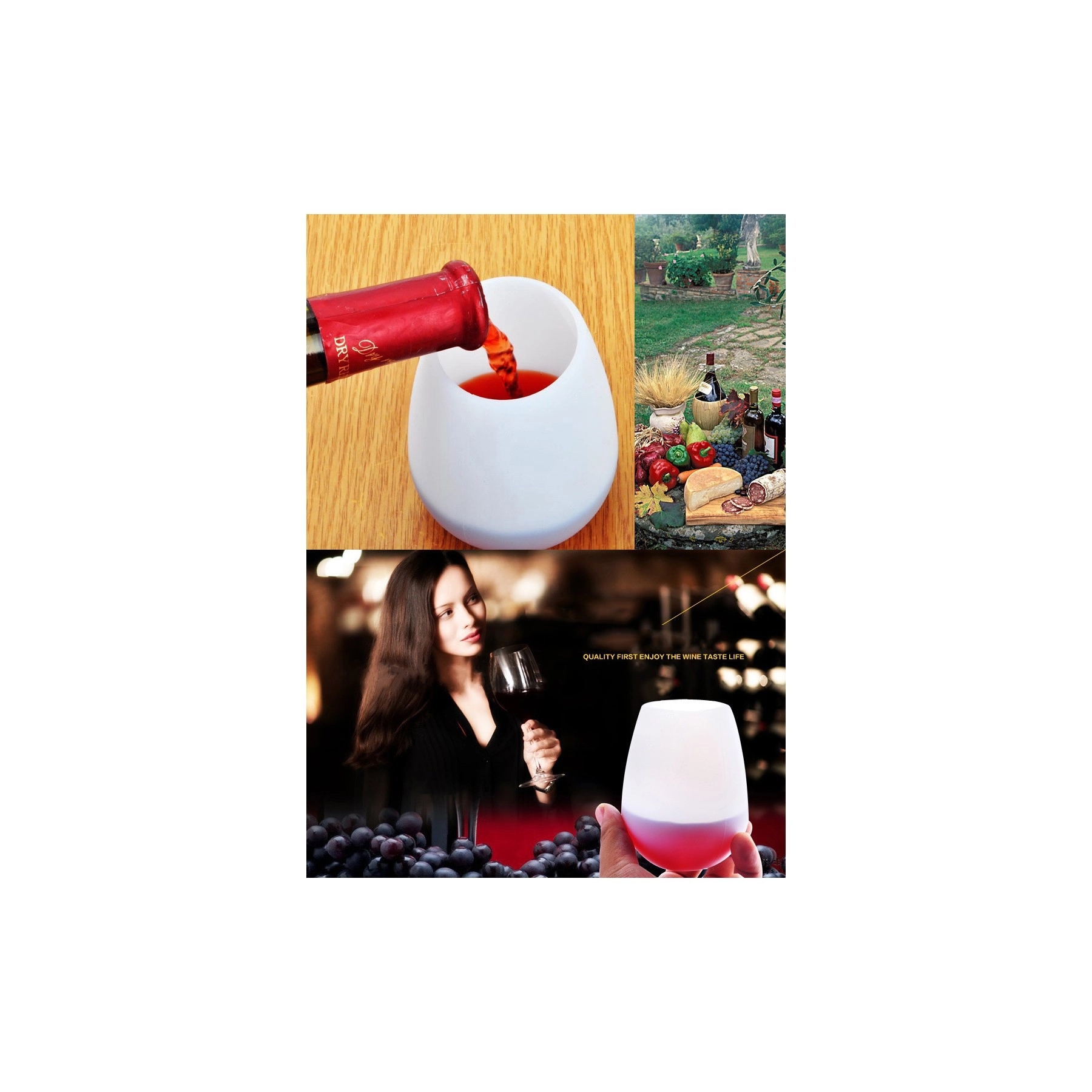 14oz. Silicone Wine Glass 2