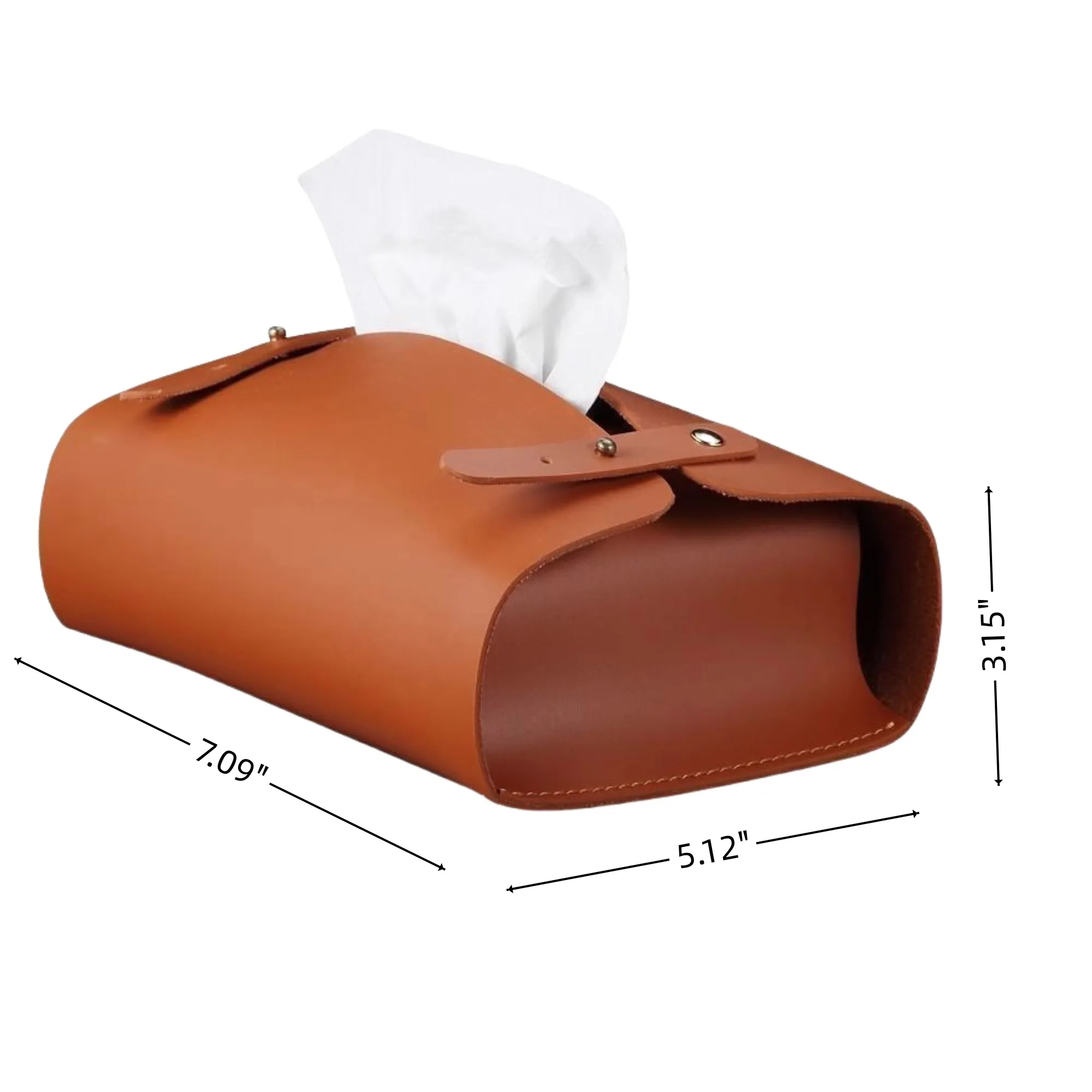 PU Foldable Tissue Box Cover Holder 2