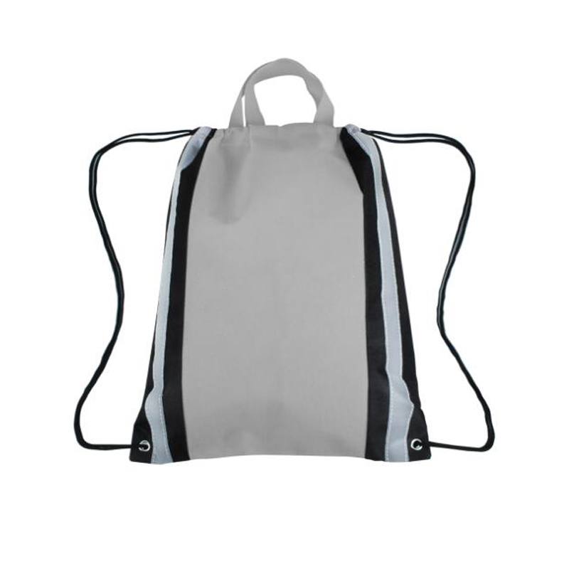 Polyester Reflective Drawstring Backpack 2