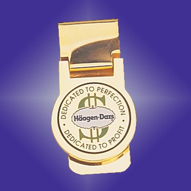 GOLD PLATED BRASS MONEY CLIP 2