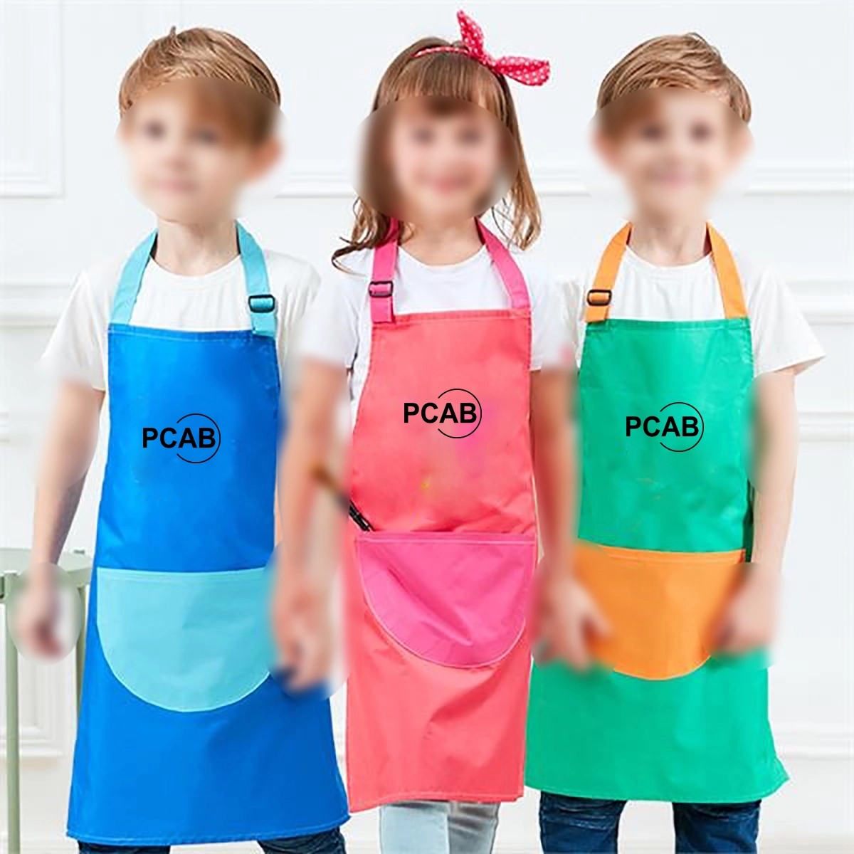 High Quality Waterproof Kids Apron W/O Sleeves 2