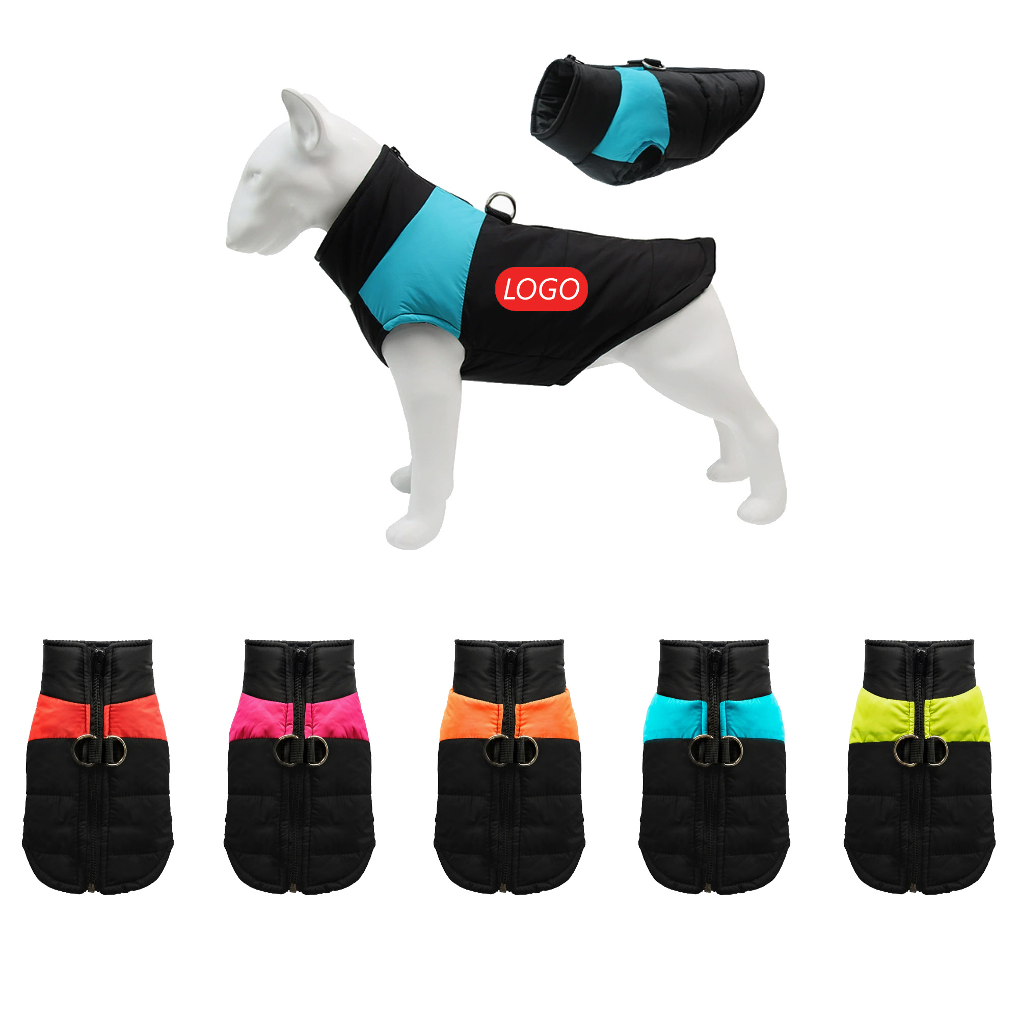 Custom Full-Zip Dog Hoodie Vest Pet 2