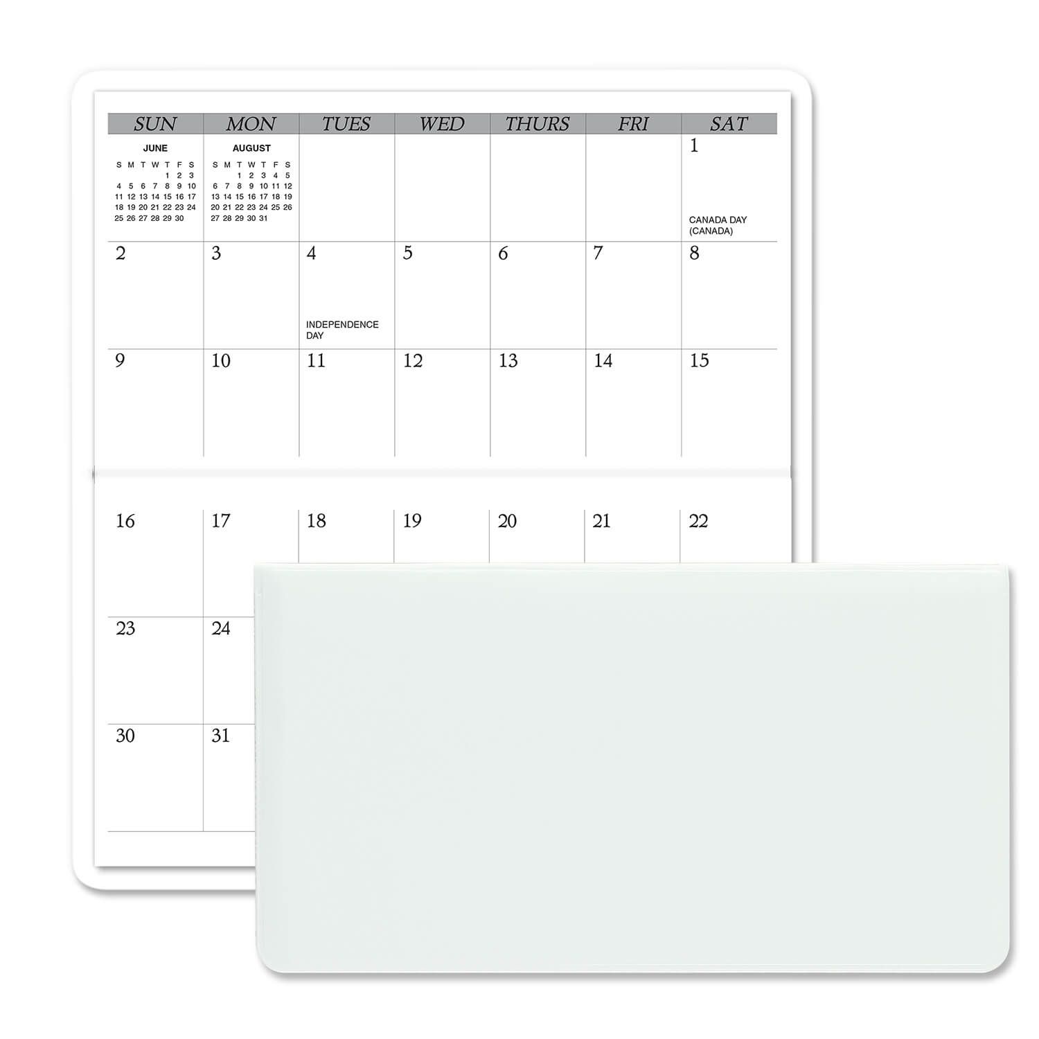 Horizontal Monthly Pocket Planner 19