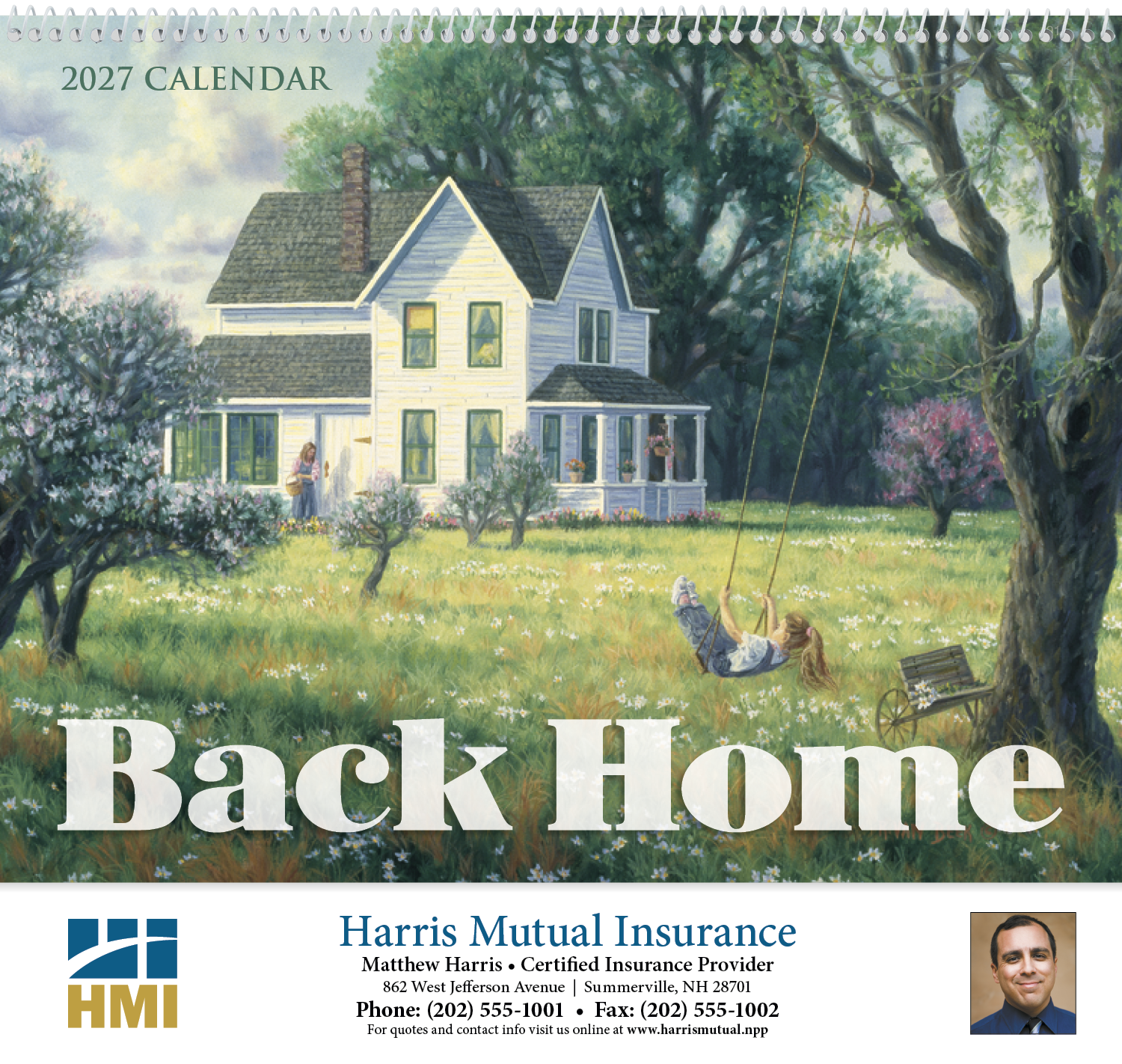 HotLine® Products Back Home Appointment Calendar - Spiral 25