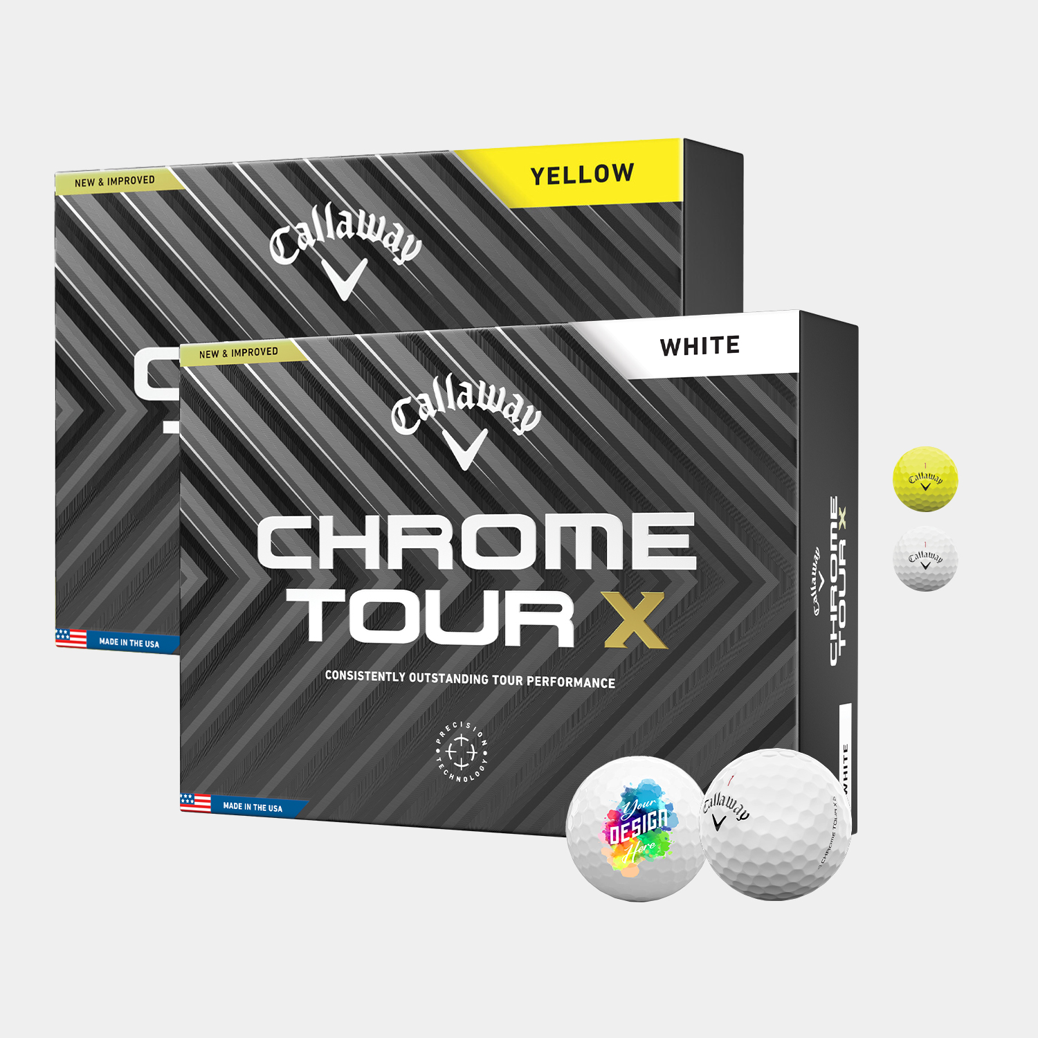 Callaway® 12 Pack Chrome Tour X Golf Balls 4