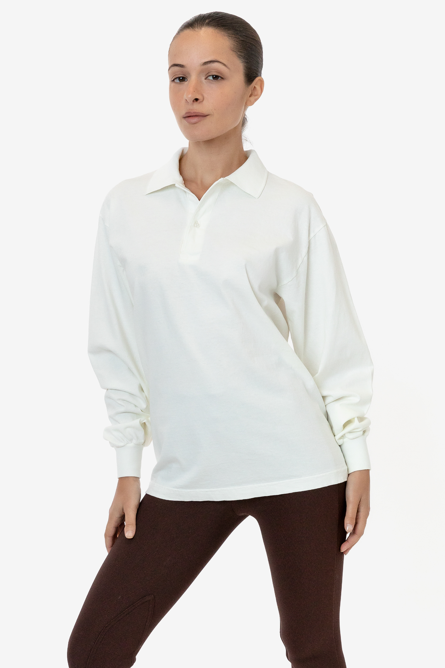 6.5 OZ LONG SLEEVE POLO T-SHIRT 12